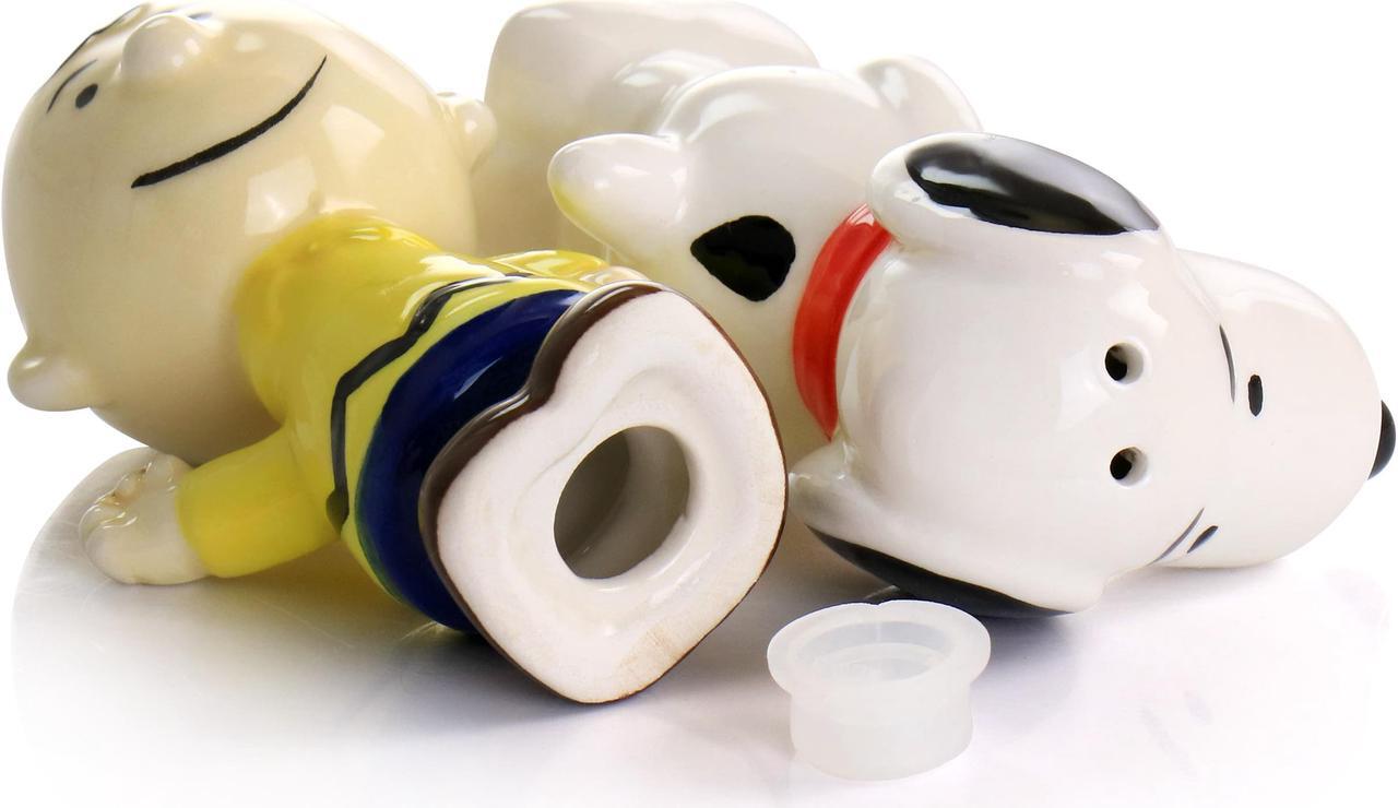 Alt view image 4 of 6 - Peanuts Classical Pals Charlie Brown and Snoopy Figurine Salt and Pepper Shaker Set