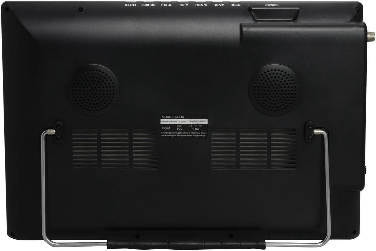 Alt view image 5 of 7 - Trexonic Portable Rechargeable 14 Inch LED TV with HDMI, SD/MMC, USB, VGA, AV In/Out and Built-in Digital Tuner