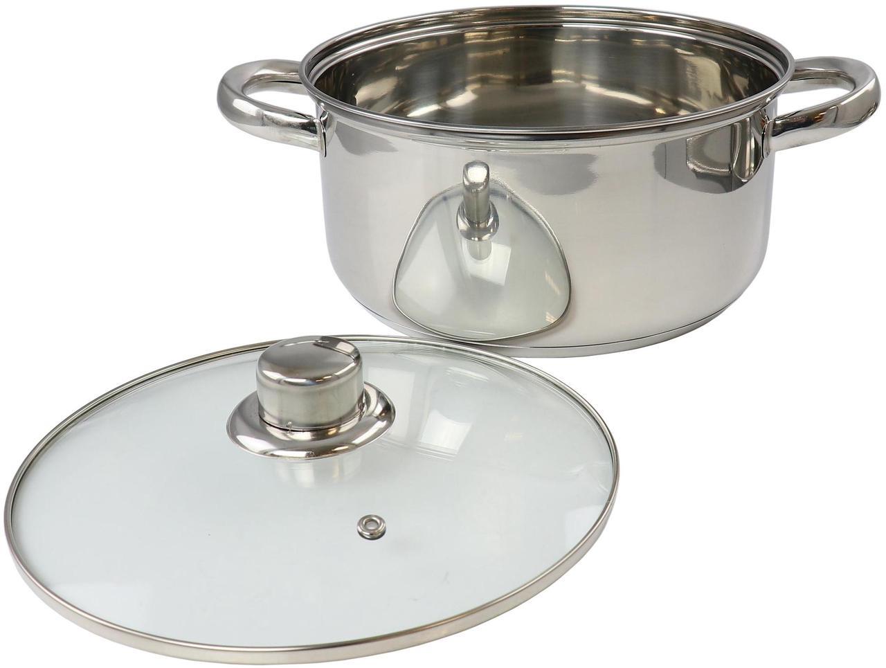 Alt view image 2 of 5 - Gibson Home 5 Piece Mirror Polish Stainless Steel Cookware Set
