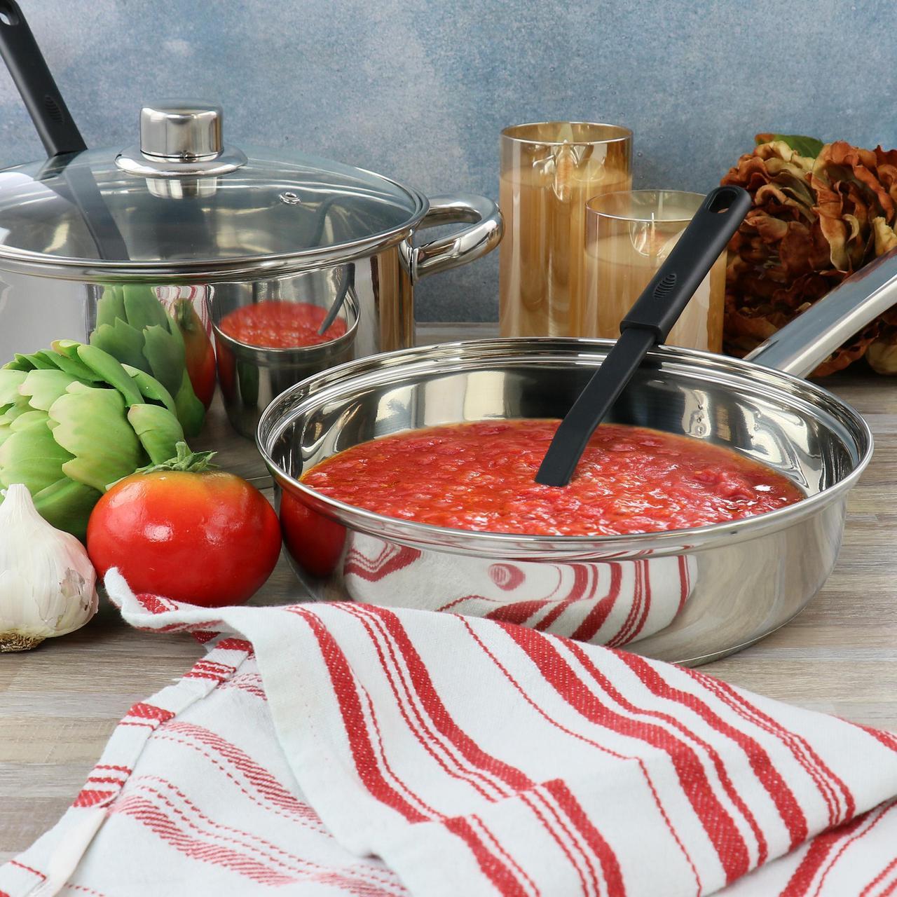 Alt view image 5 of 5 - Gibson Home 5 Piece Mirror Polish Stainless Steel Cookware Set
