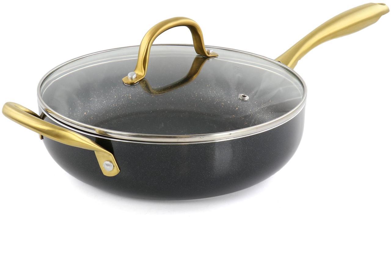 Alt view image 2 of 7 - Gibson Home Ellsworth 12 Piece Aluminum Nonstick Cookware Set