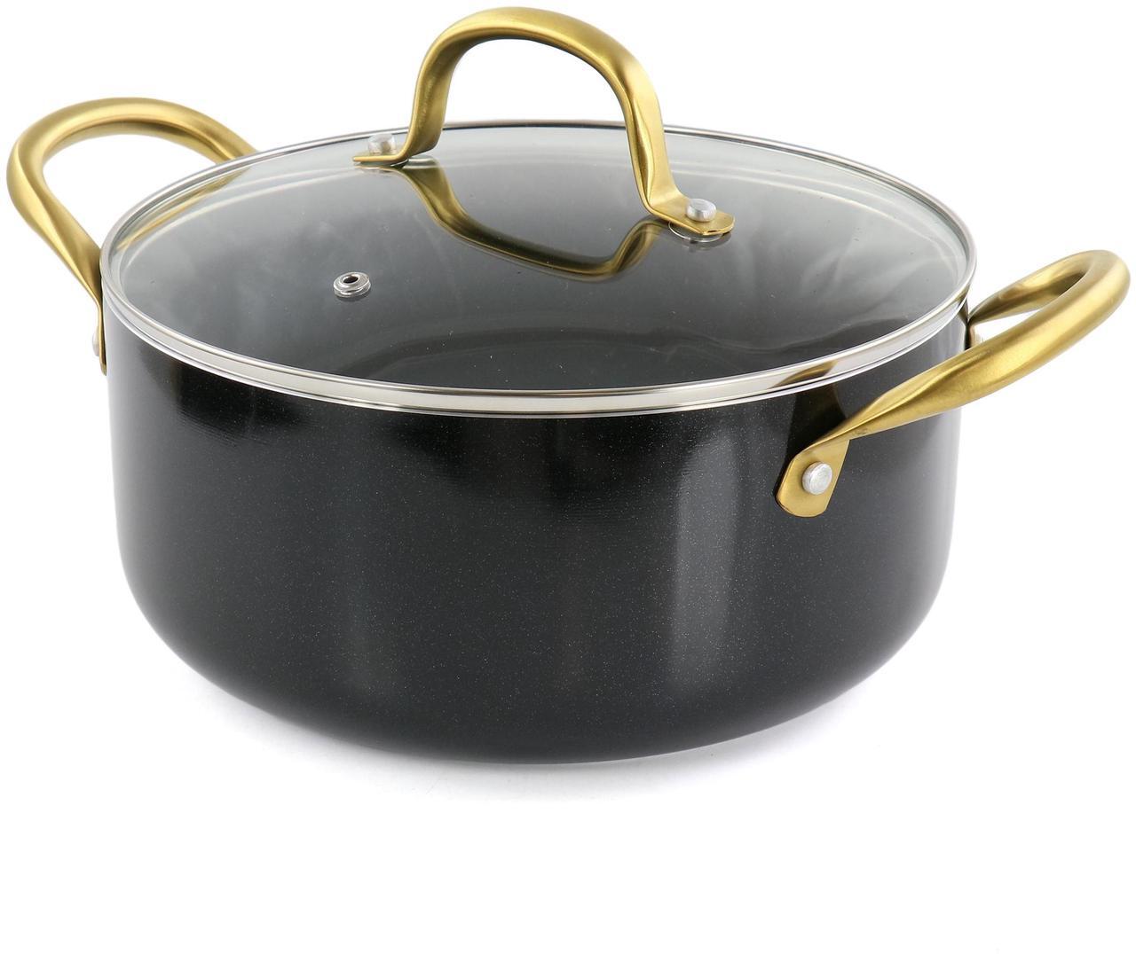 Alt view image 4 of 7 - Gibson Home Ellsworth 12 Piece Aluminum Nonstick Cookware Set