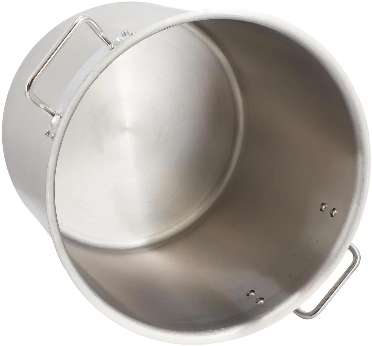 Alt view image 4 of 7 - MegaChef Professional Kitchen 52.8 Quart Round Stainless Steel Stock Pot with Lid