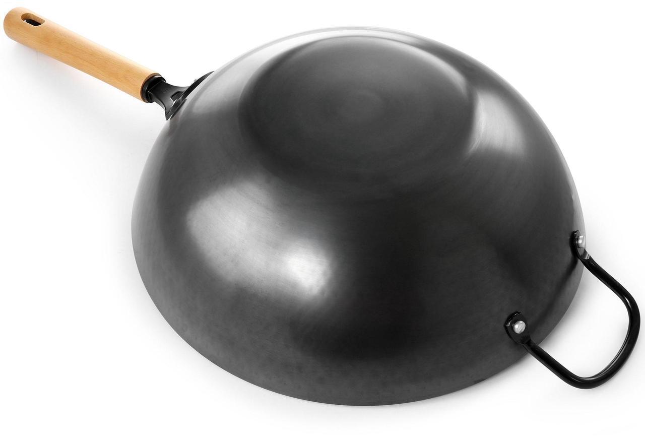 Alt view image 4 of 6 - Oster Bressler 13.5in Nonstick Carbon Steel Wok with Wooden Handle