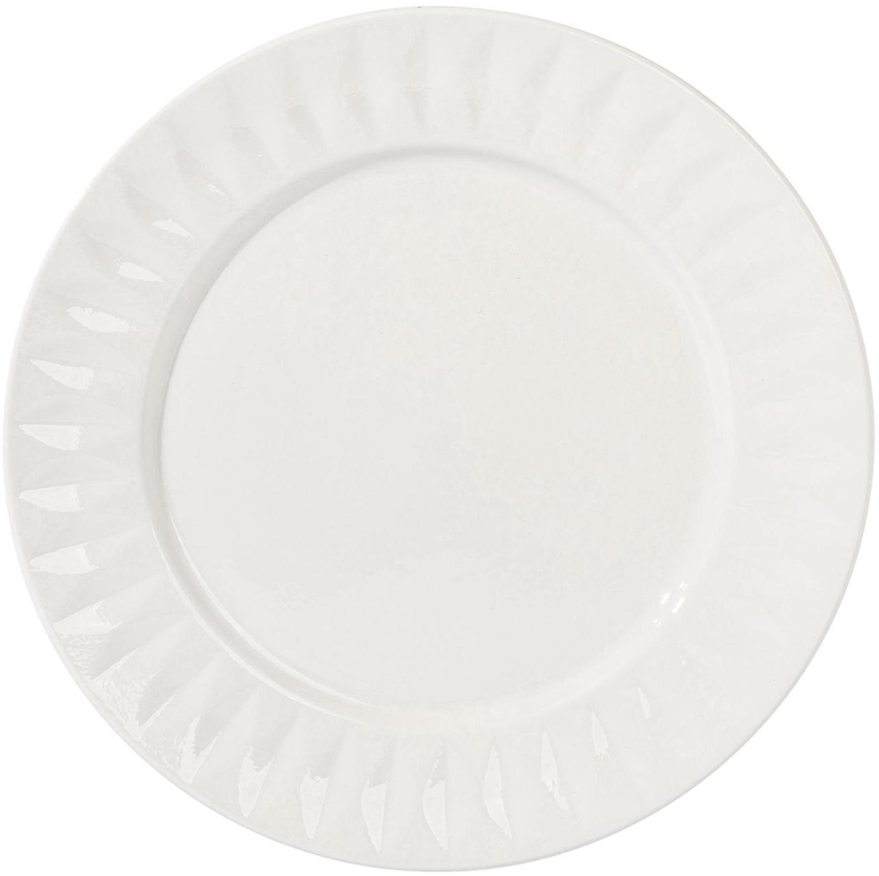 Alt view image 4 of 7 - Gibson Home Fine Ceramic 8 Piece Dinnerware Set in White