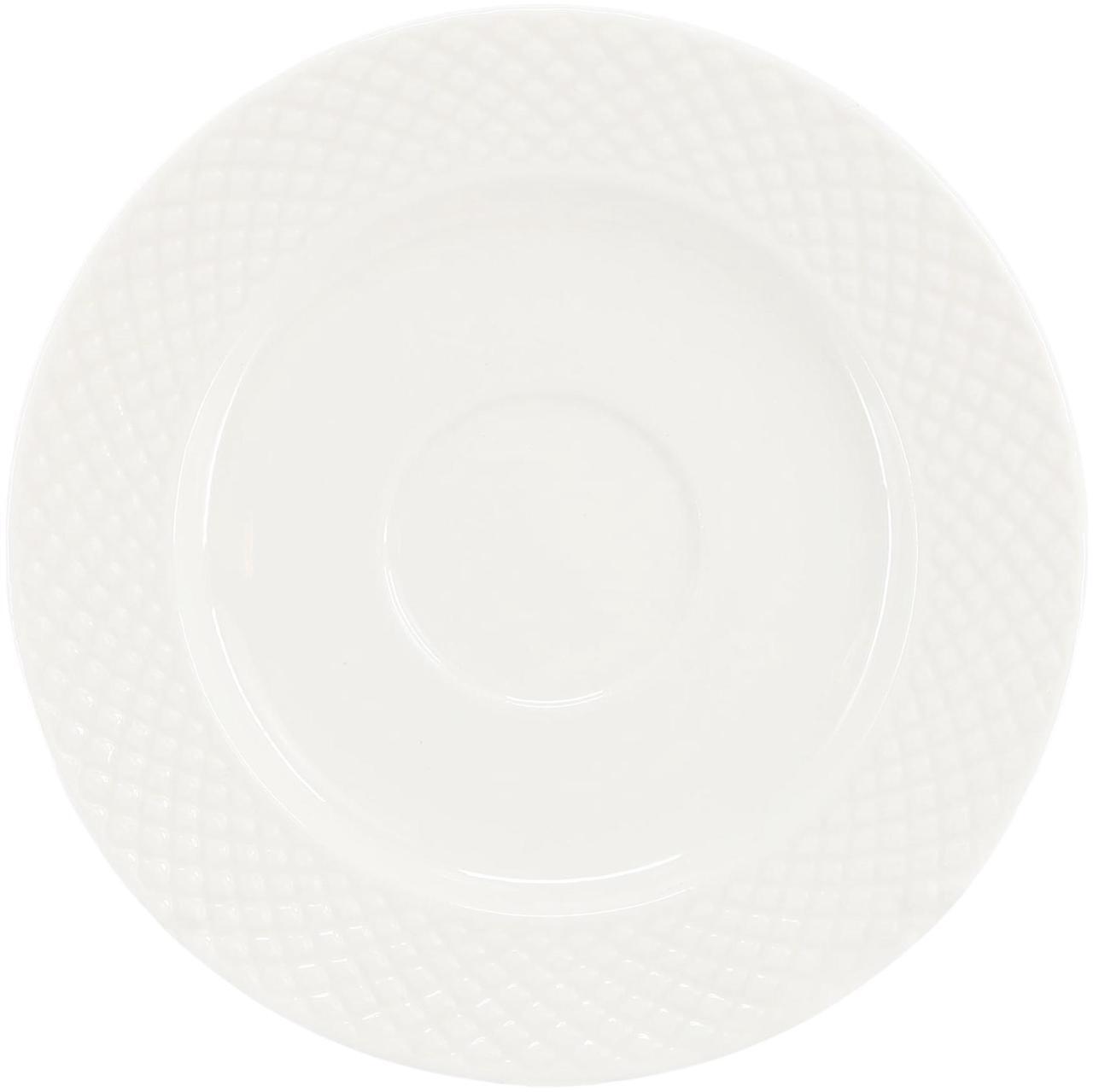 Alt view image 3 of 6 - Elama Sol 12 Piece 3 Ounce Porcelain Espresso Cup with Saucer Set in White