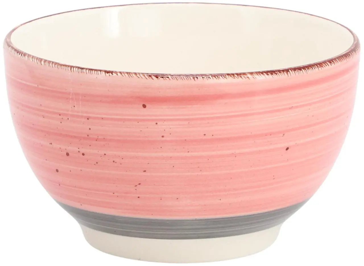 Alt view image 5 of 7 - Gibson Home Holcomb 12 Piece Ceramic Dinnerware Set in Pink