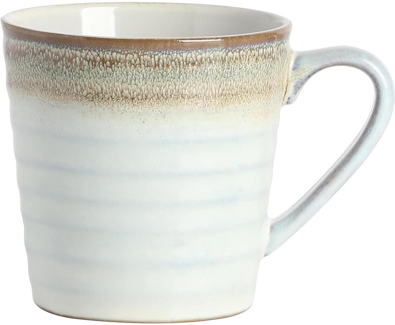 Alt view image 6 of 7 - Gibson Elite Spiral Embossed 16 Piece Stoneware Dinnerware Set in Taupe