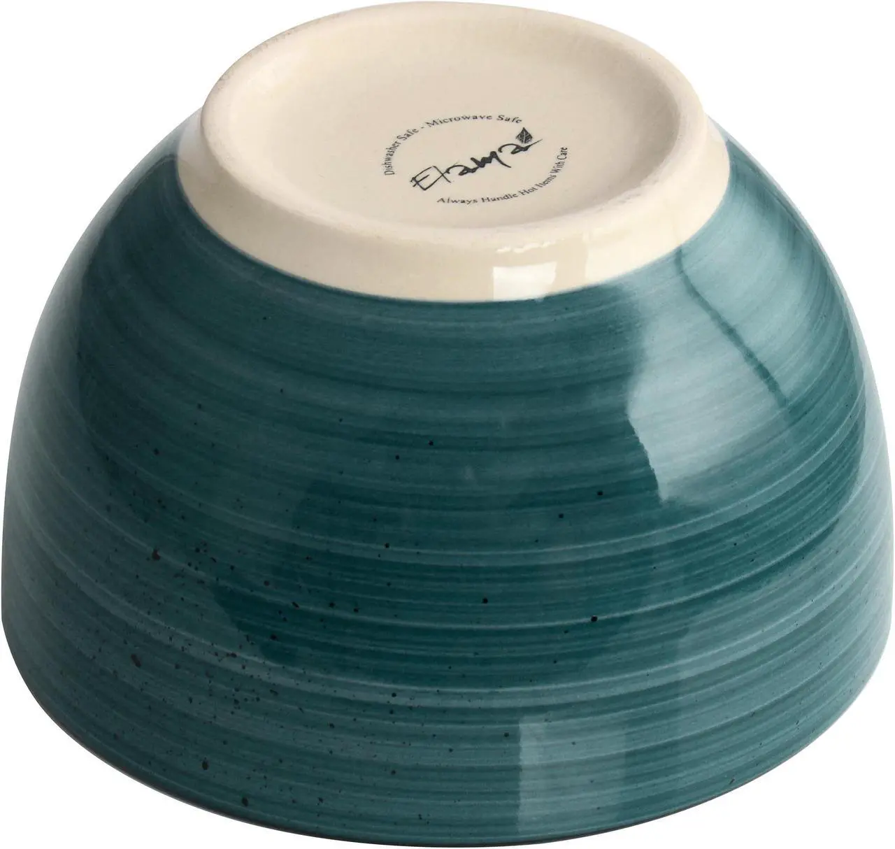 Alt view image 6 of 7 - Elama Gia 24 Piece Round Stoneware Dinnerware Set in Dark Green