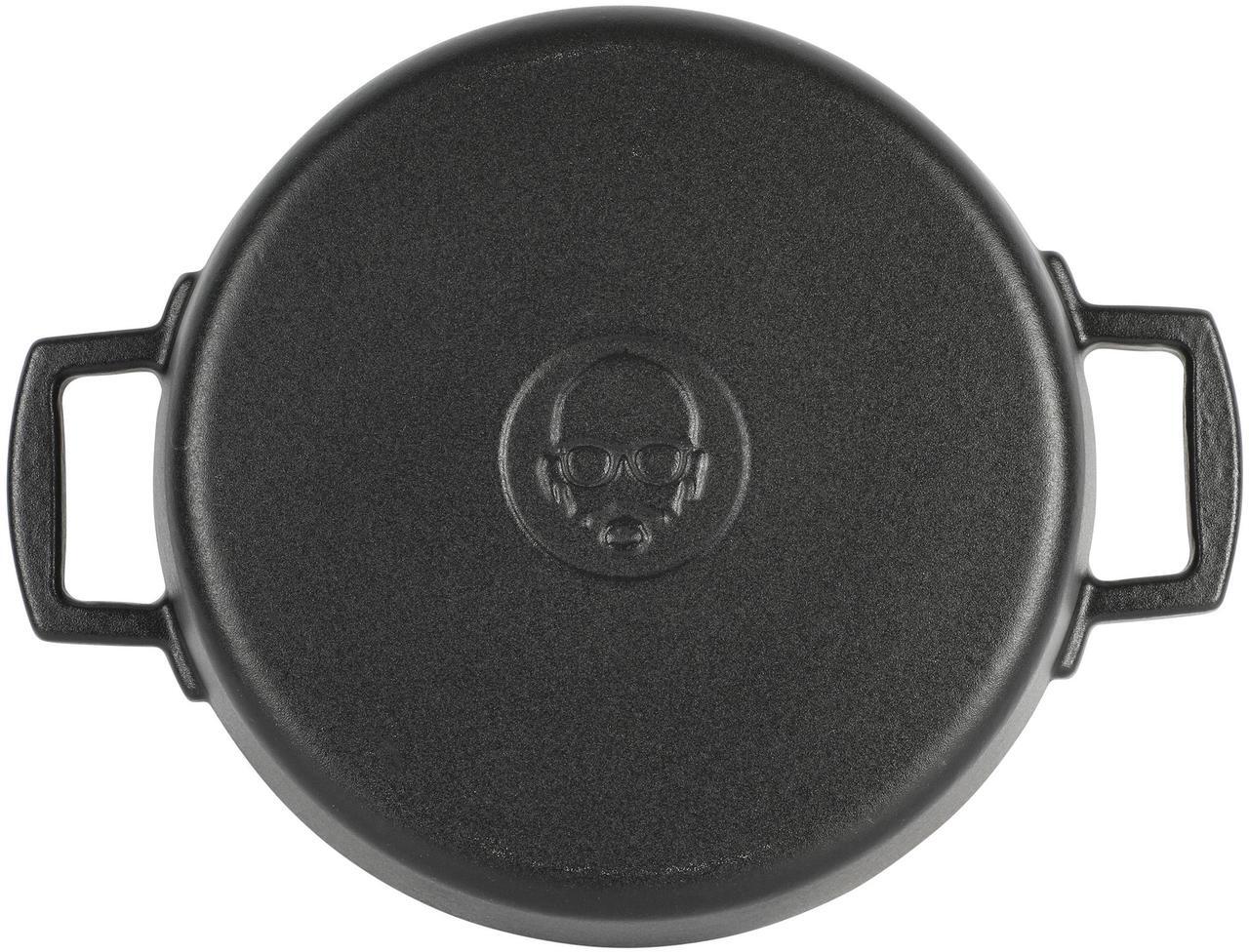 Alt view image 6 of 7 - Babish 3 Quart Round Enameled Cast Iron Braiser Pan with Self-Basting Lid in Black