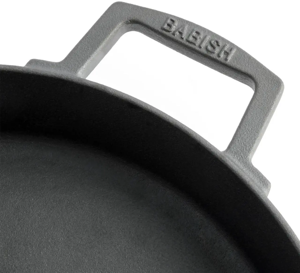 Alt view image 7 of 7 - Babish 13 Inch Cast Iron Everyday Pan with Handles in Black