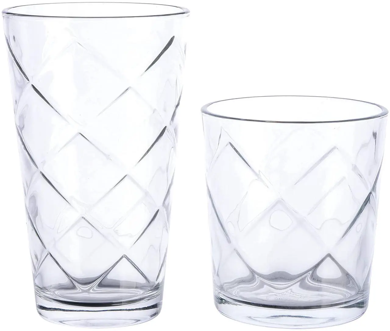 Alt view image 3 of 7 - Gibson Home 16 Piece Lattice Glassware Drinkware Set