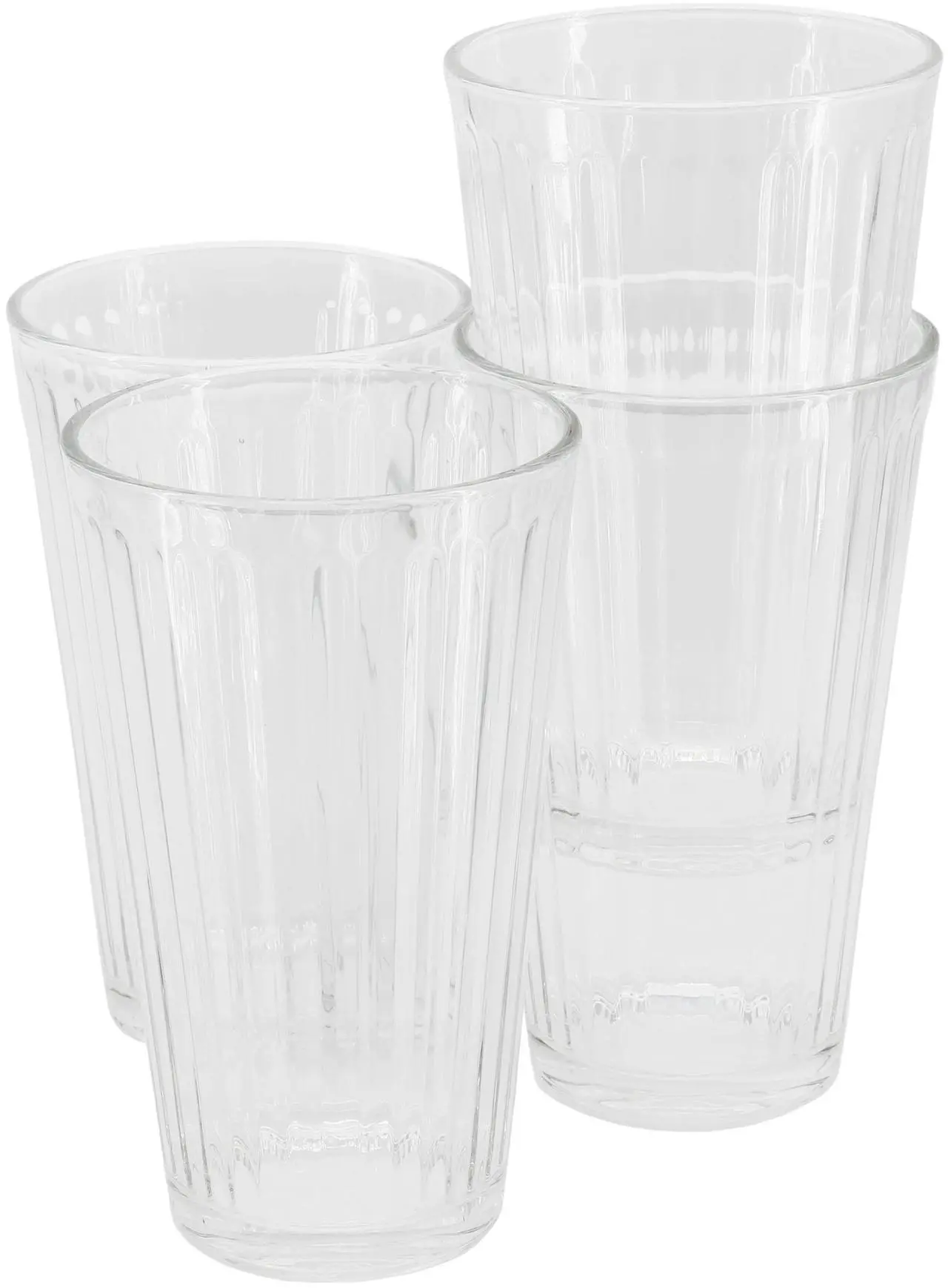 Main image of Gibson Home Moonstone 4 Piece 16 Ounce Glass Tumbler Set