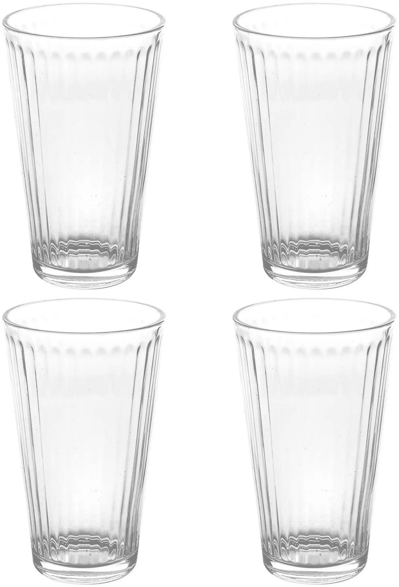 Alt view image 2 of 5 - Gibson Home Moonstone 4 Piece 16 Ounce Glass Tumbler Set