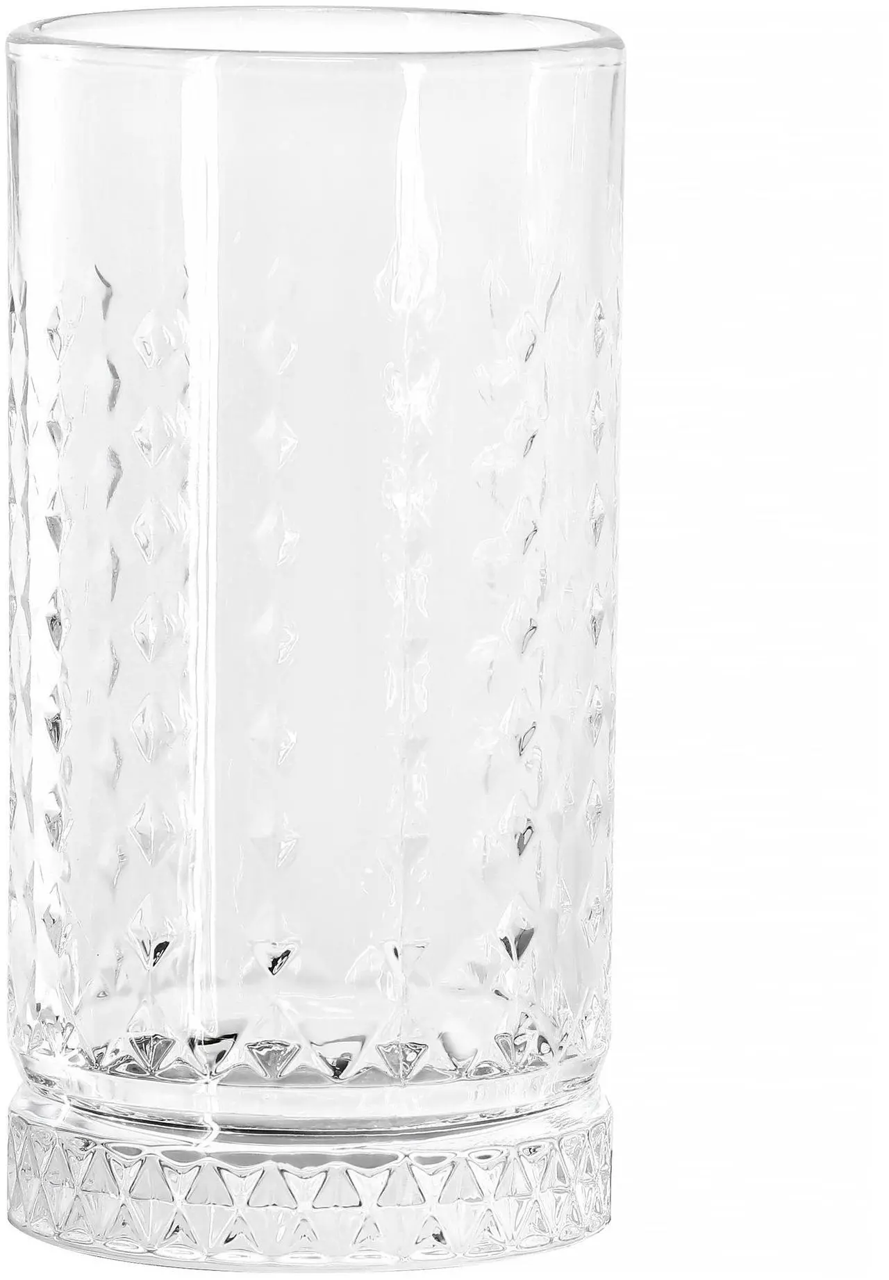 Alt view image 3 of 5 - Gibson Home 4 Piece 16 Ounce Teardrop Embossed Glass Tumbler Set