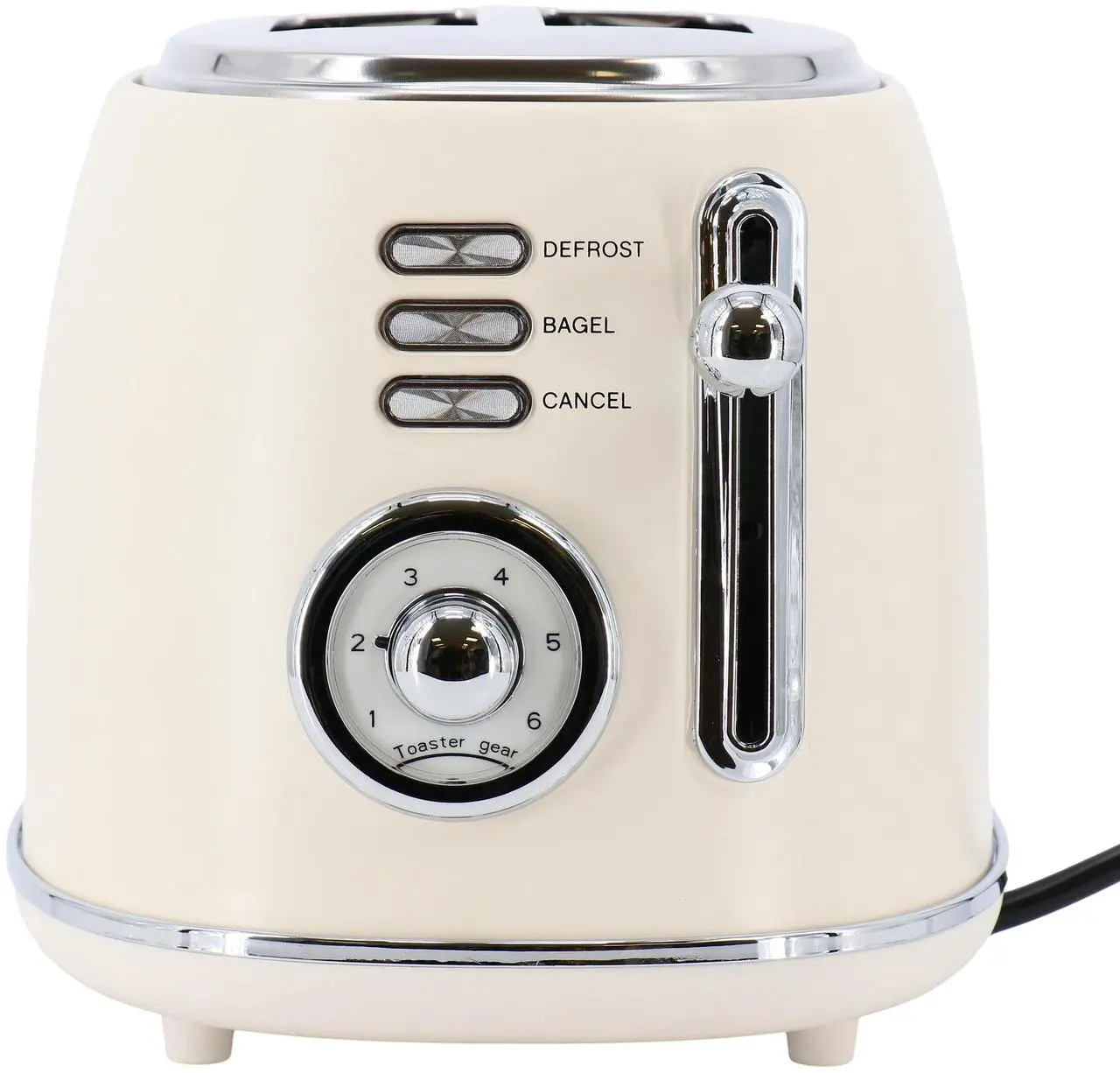 Alt view image 5 of 7 - MegaChef 1.7 Liter Electric Tea Kettle and 2 Slice Toaster Combo in Matt Cream