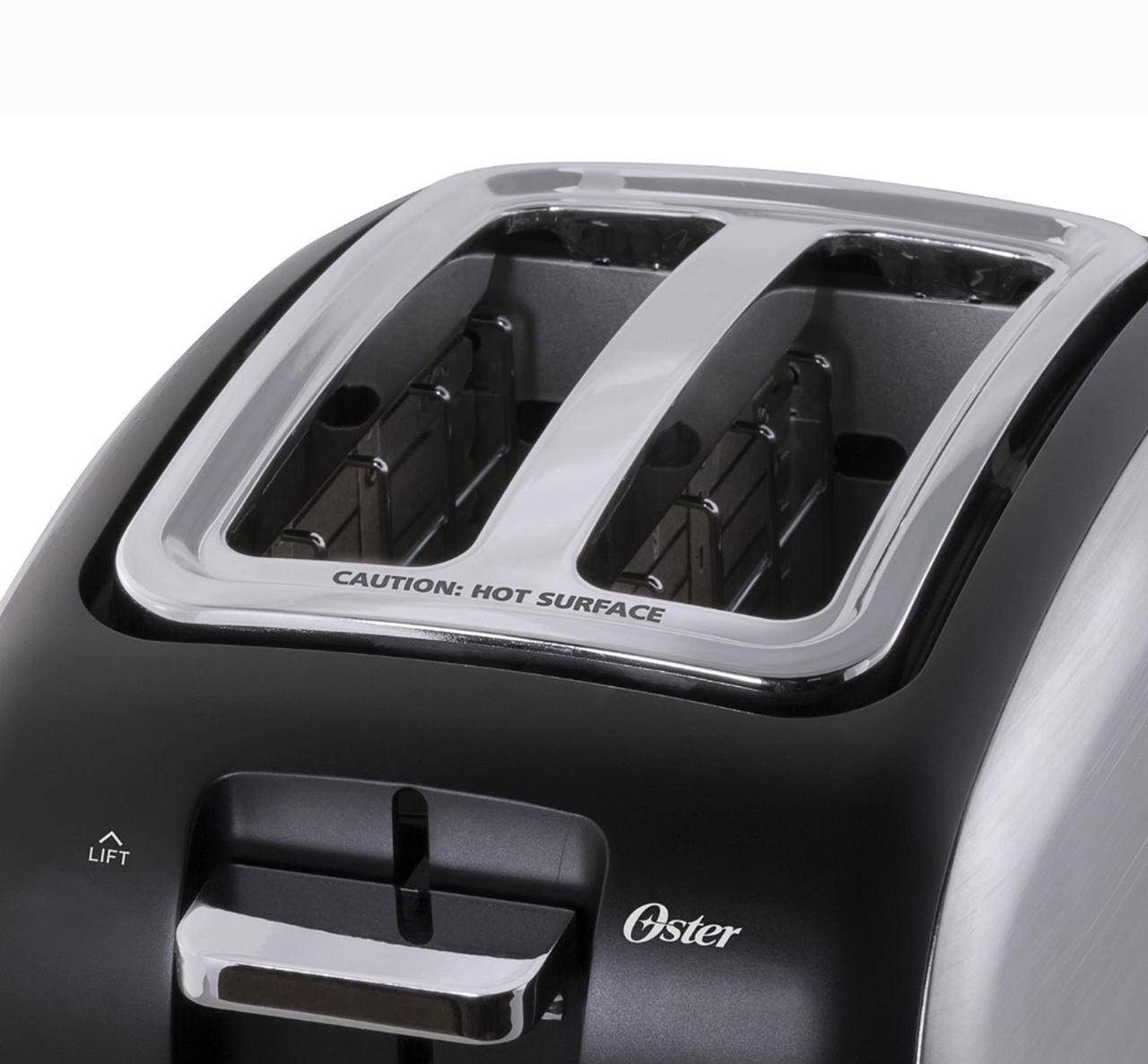 Alt view image 9 of 10 - Oster 2 Slice Wide Slot Toaster - Brushed Stainless Steel 2153501