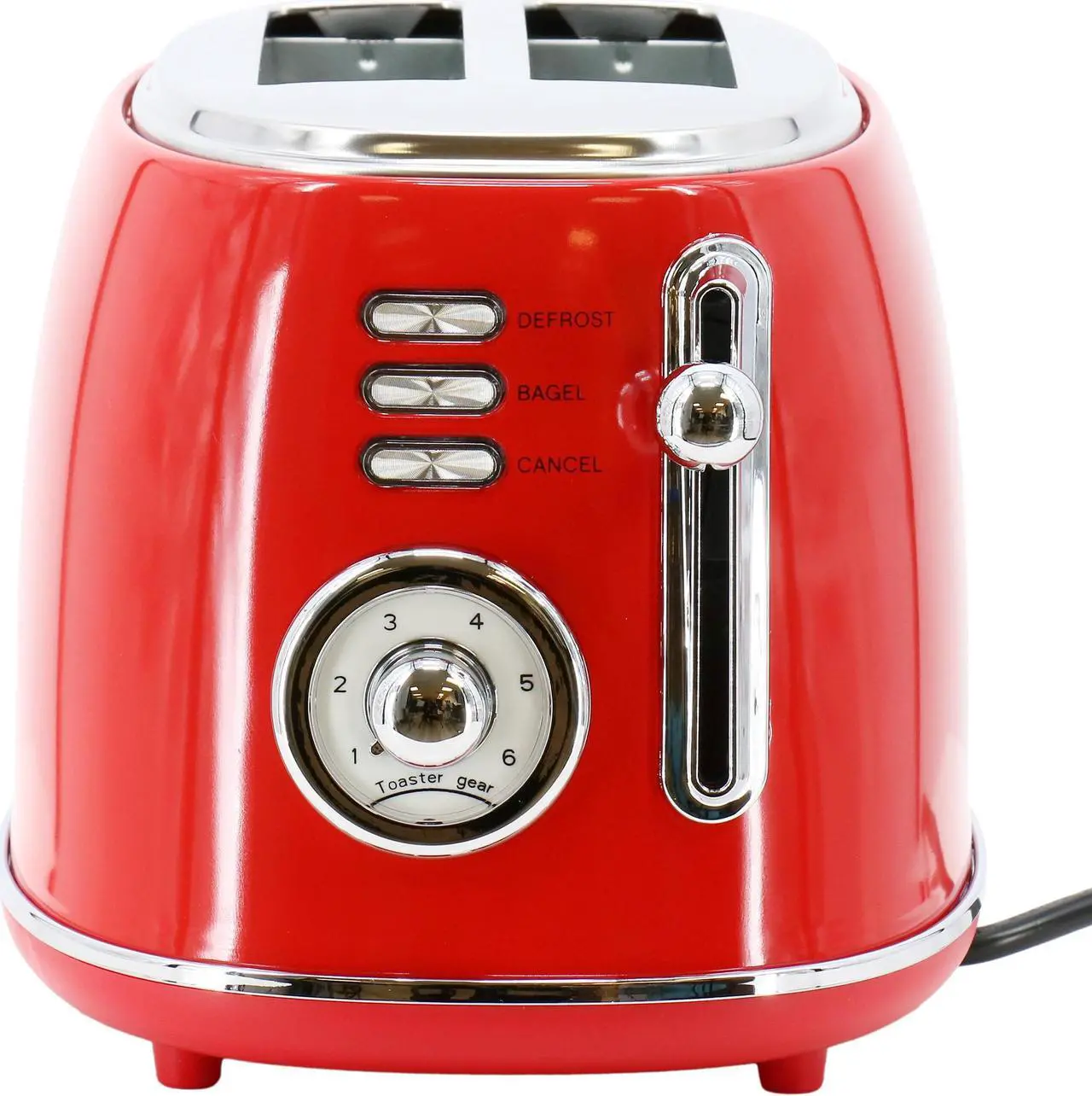 Alt view image 5 of 7 - MegaChef 1.7 Liter Electric Tea Kettle and 2 Slice Toaster Combo in Red
