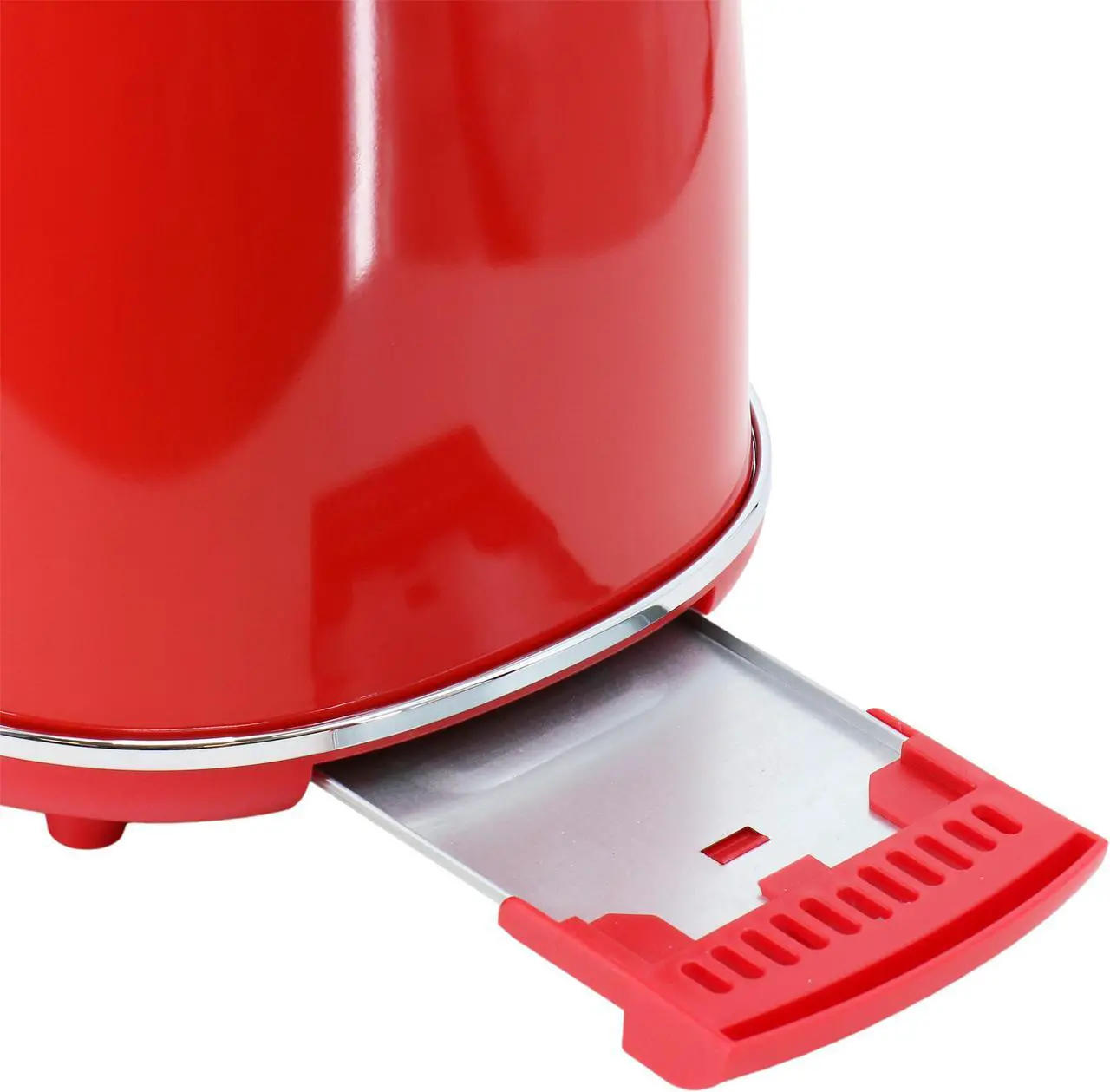 Alt view image 6 of 7 - MegaChef 1.7 Liter Electric Tea Kettle and 2 Slice Toaster Combo in Red