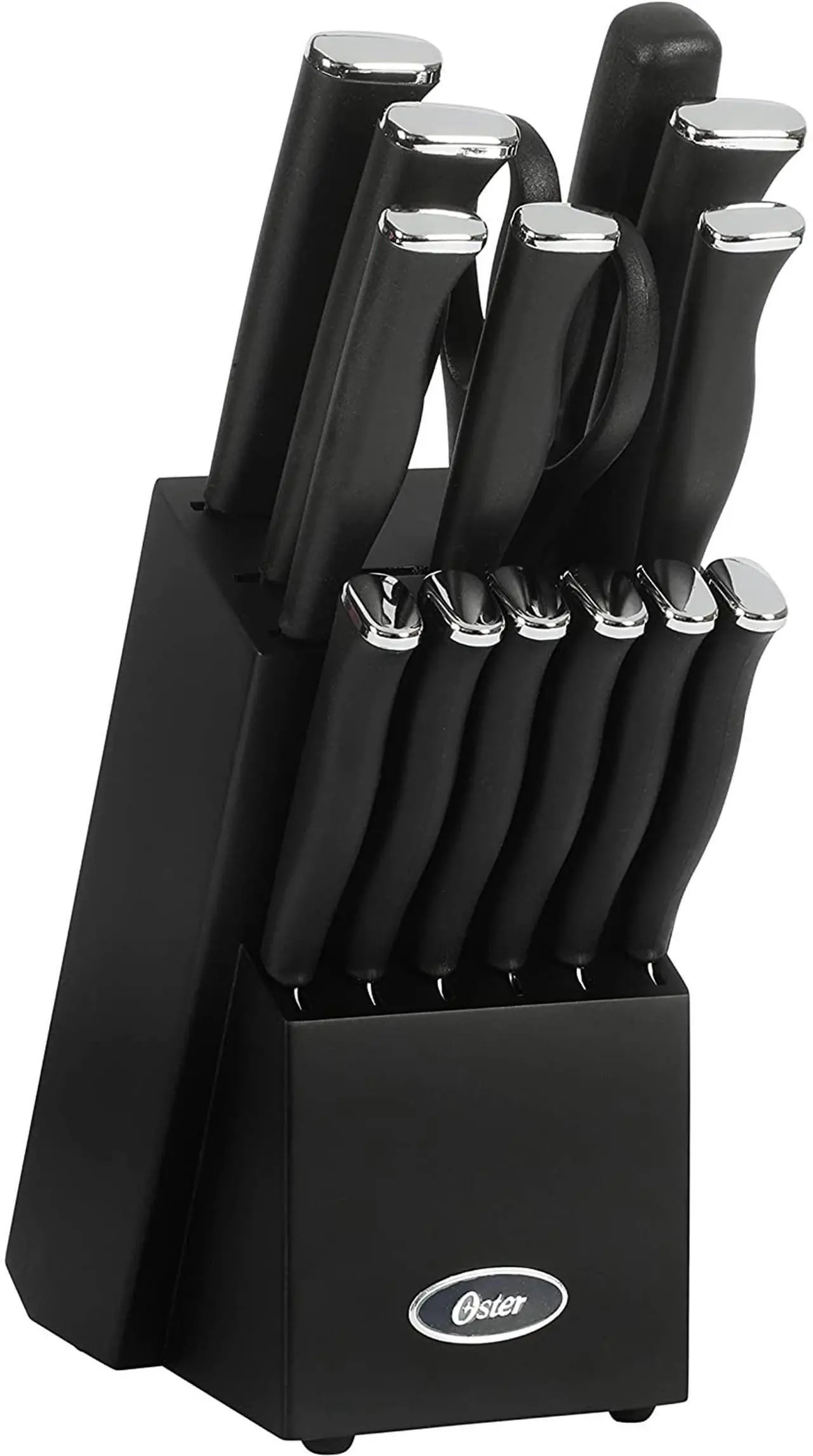Main image of Oster Langmore 15 Piece Stainless Steel Blade Cutlery Set in Black