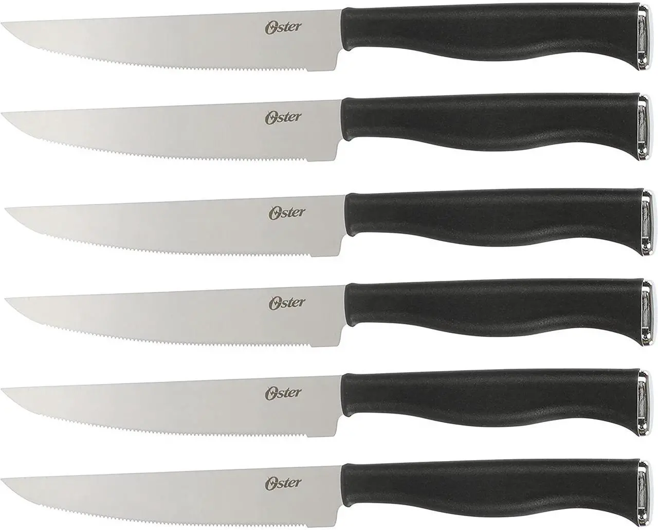 Alt view image 4 of 8 - Oster Langmore 15 Piece Stainless Steel Blade Cutlery Set in Black