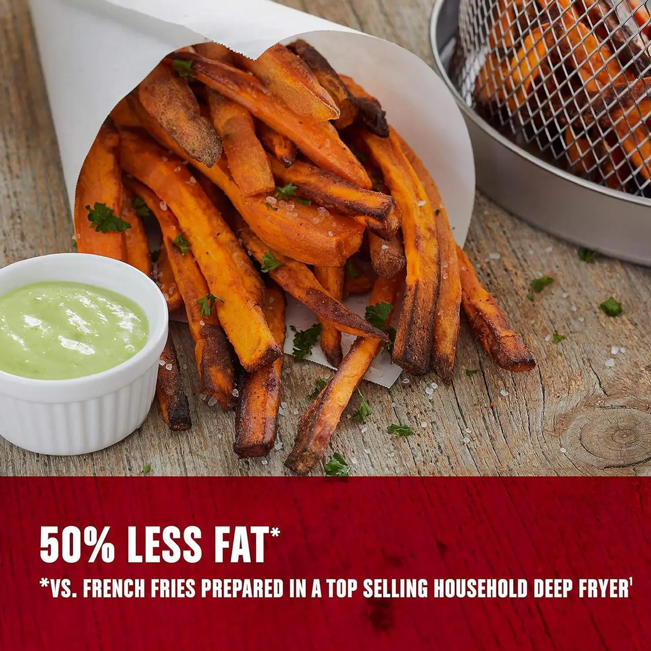 Alt view image 7 of 7 - george foreman ghfd6800b twist n crisp air fryer, with rotisserie attachment, 3l capacity, black