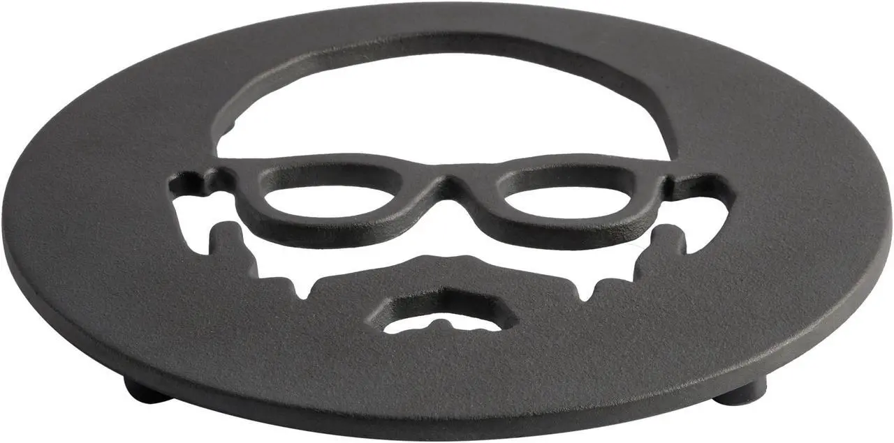 Alt view image 2 of 5 - Babish 8 Inch Round Cast Iron Trivet in Black