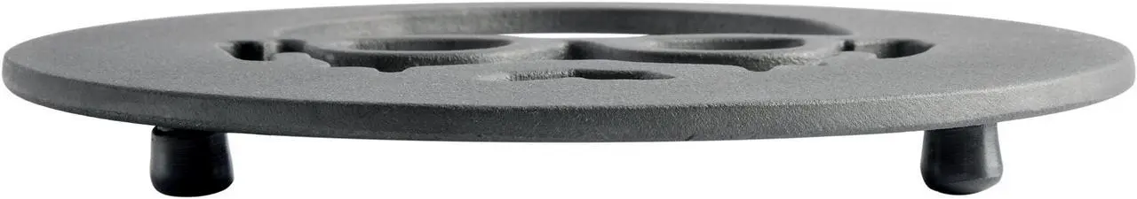 Alt view image 3 of 5 - Babish 8 Inch Round Cast Iron Trivet in Black