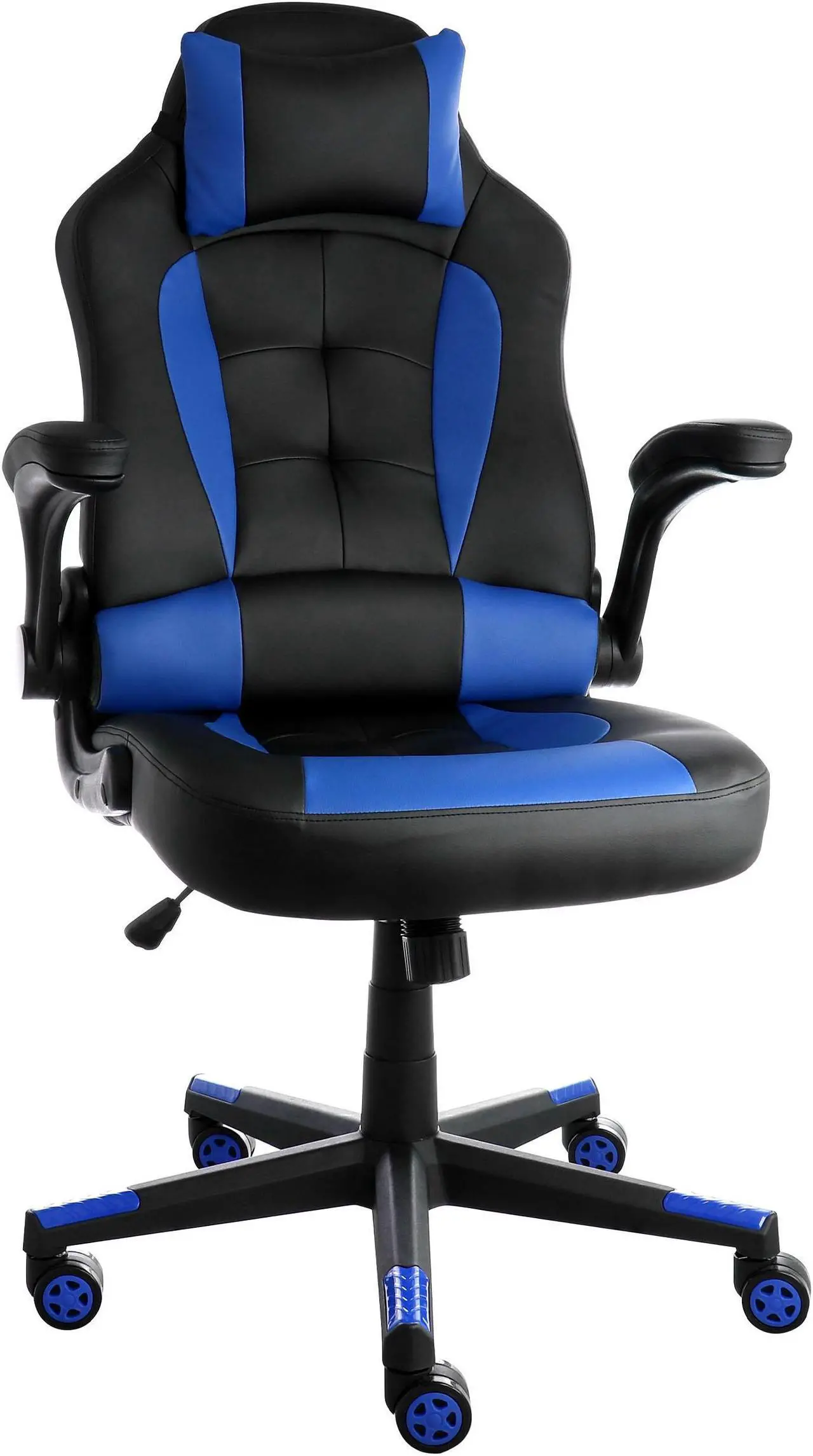 Main image of Elama High Back Adjustable Faux Leather Office Chair in Black