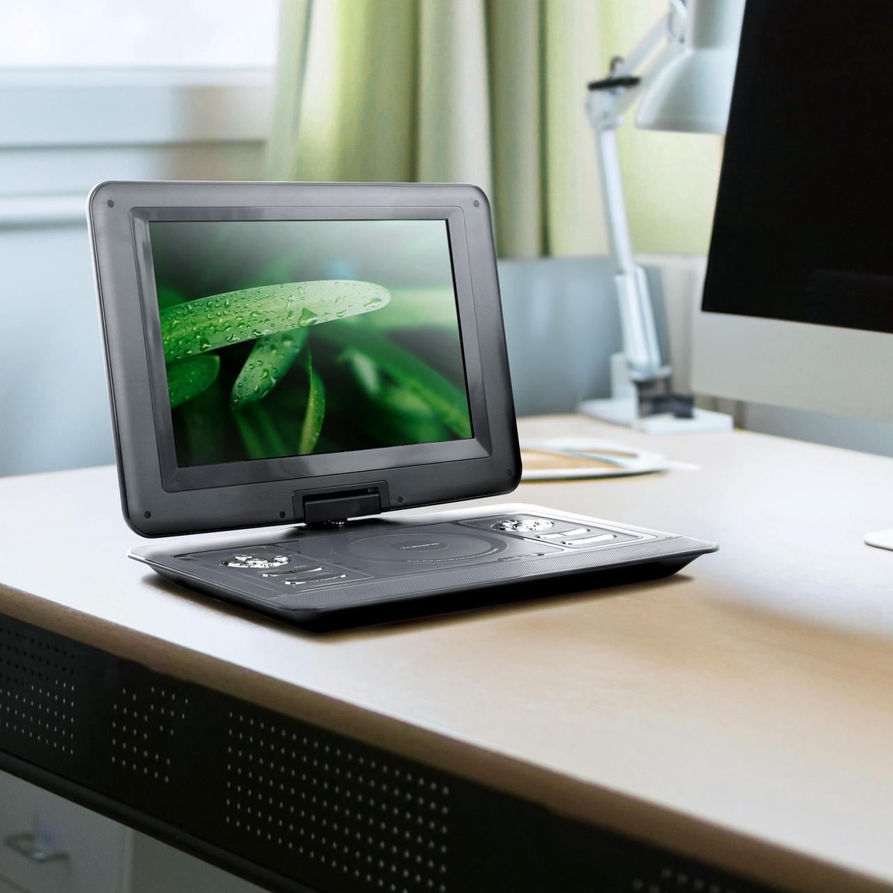 Alt view image 3 of 4 - Trexonic 13.3 Inch Portable TV+DVD Player with Color TFT LED Screen and USB/HD/AV Inputs