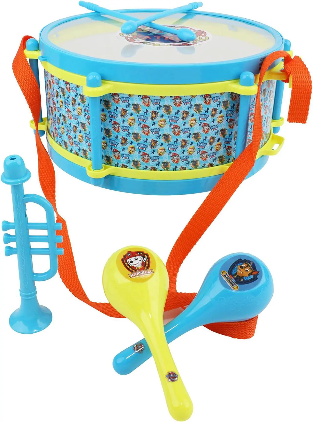 Main image of Sakar Paw Patrol 6 Piece Rhythm and Melody Drum Set in Blue