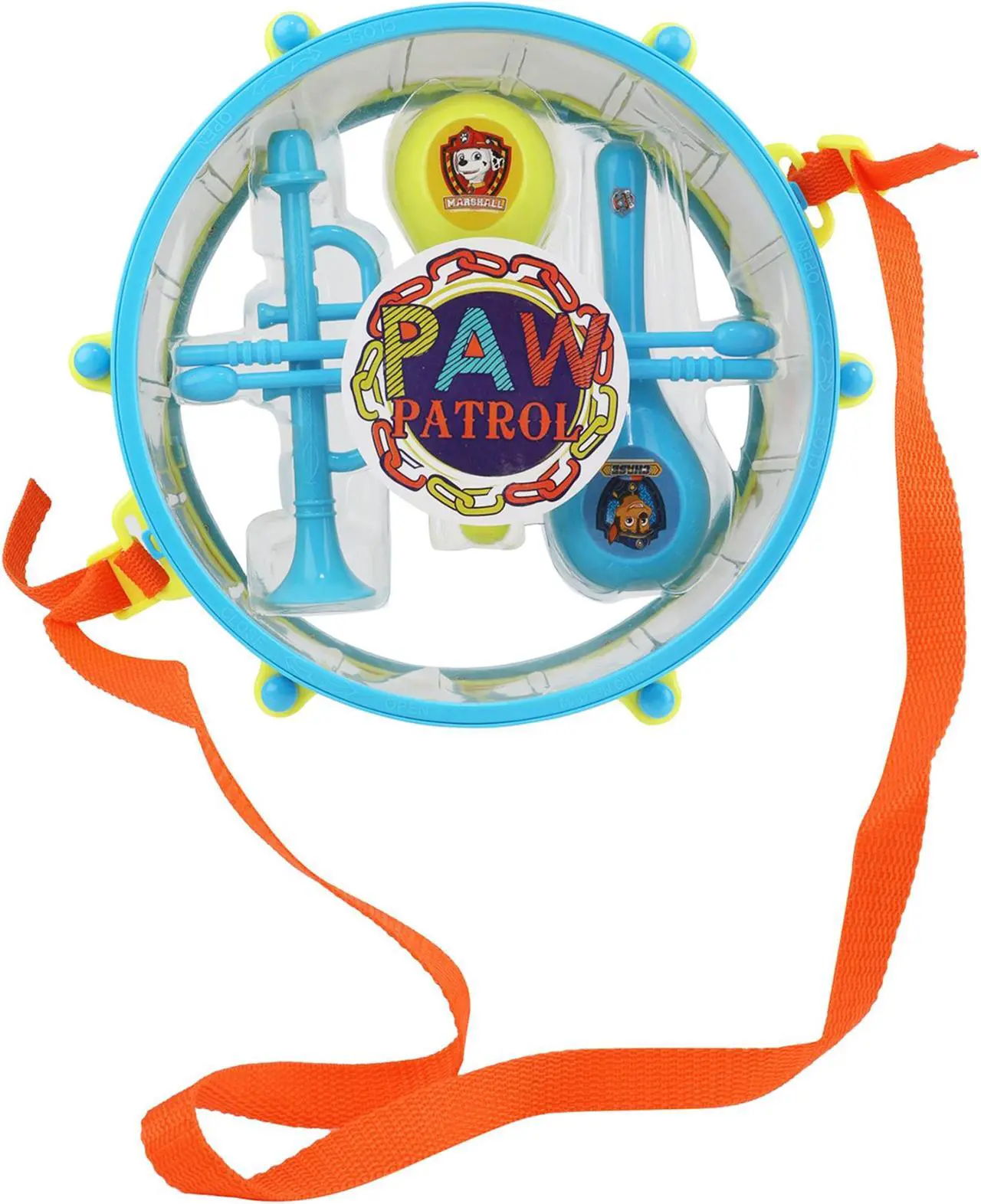 Alt view image 5 of 5 - Sakar Paw Patrol 6 Piece Rhythm and Melody Drum Set in Blue
