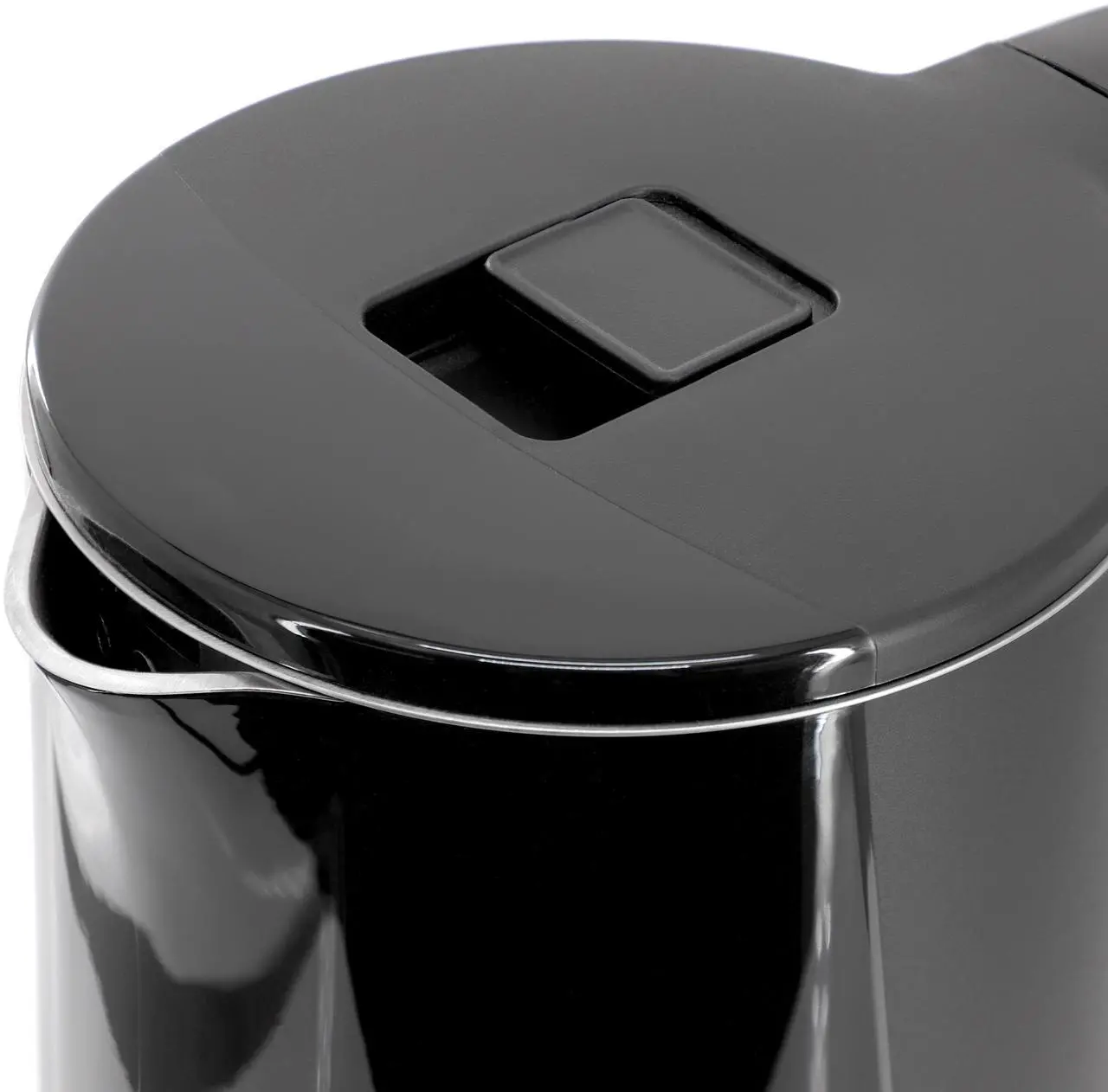 Alt view image 3 of 6 - MegaChef 1.7 Liter Double Wall Stainless Steel Electric Tea Kettle in Black