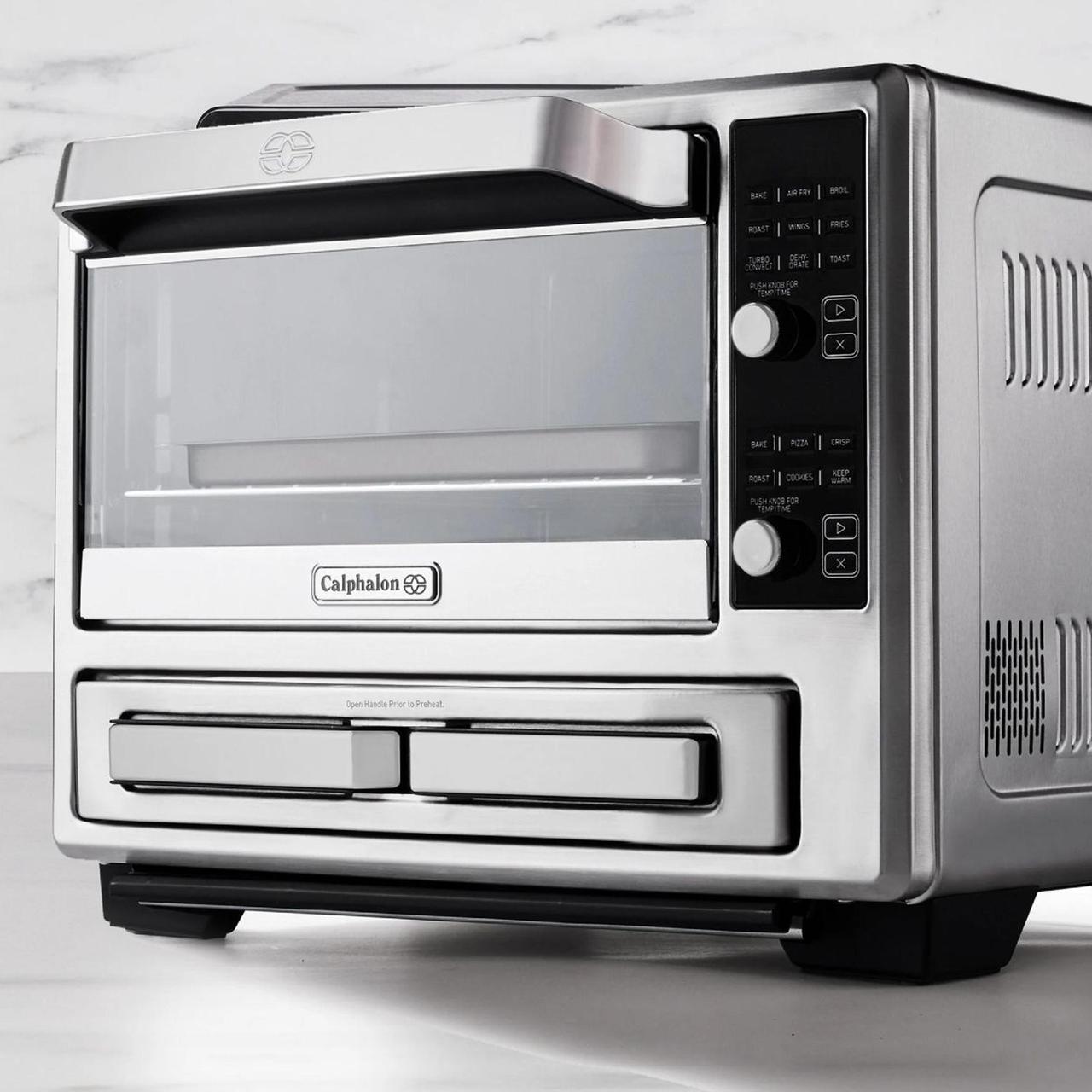 Alt view image 2 of 5 - Calphalon Performance Stainless Steel Dual Oven With Air Fryer in Silver