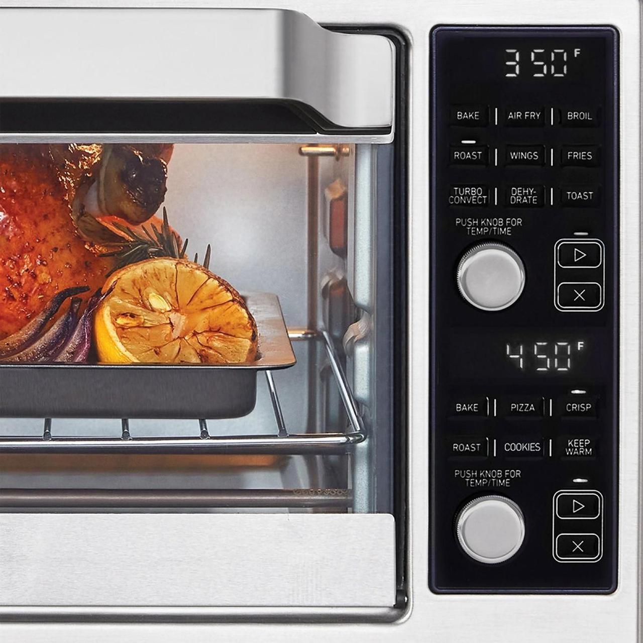 Alt view image 3 of 5 - Calphalon Performance Stainless Steel Dual Oven With Air Fryer in Silver