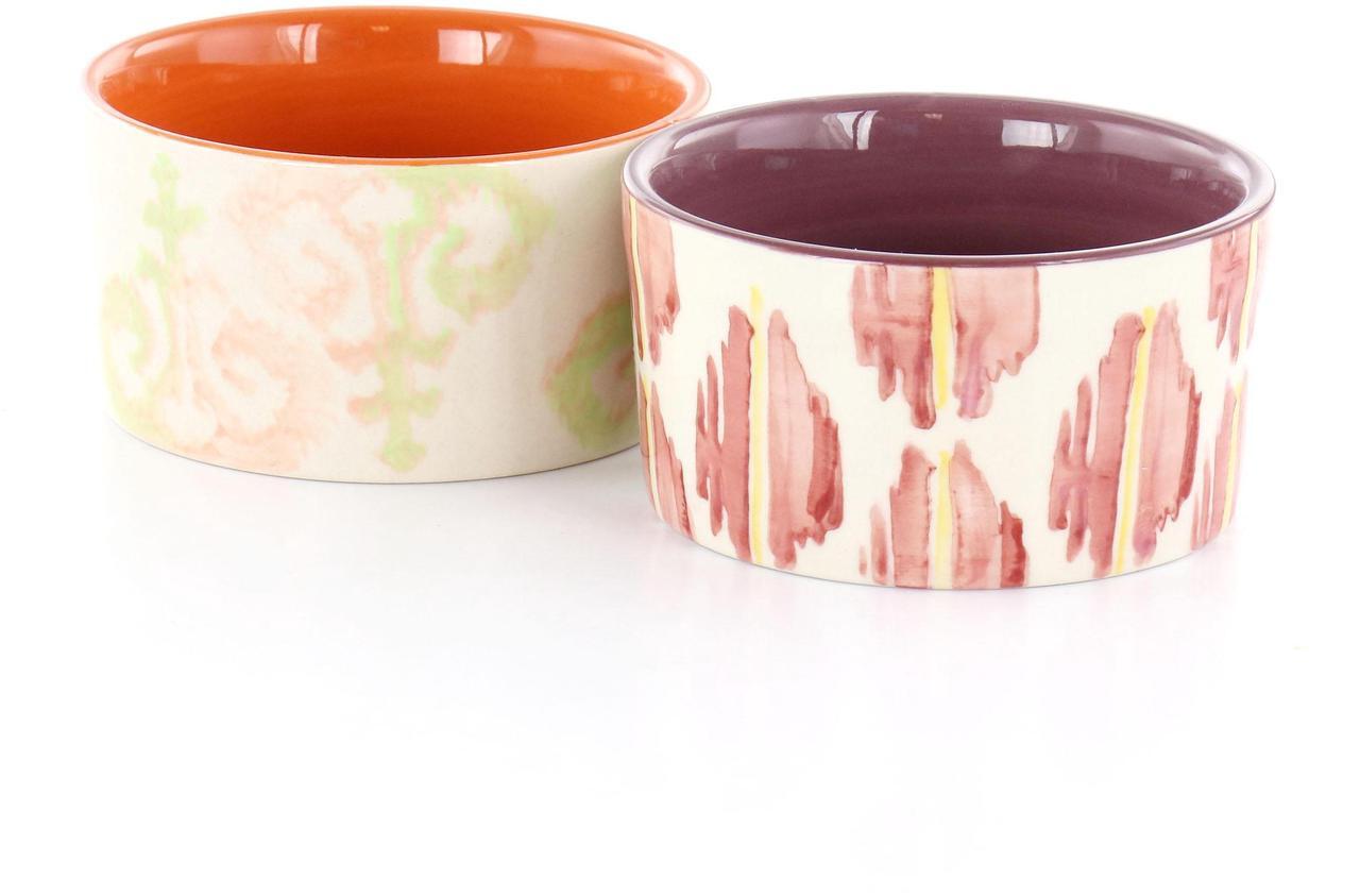 Alt view image 2 of 7 - Spice By Tia Mowry 4 Piece Round 6.5 Ounce Stoneware Ramekin Set