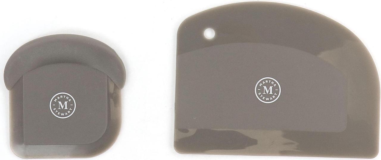 Alt view image 2 of 6 - Martha Stewart Flexible Polymer Scraper Set in Gray