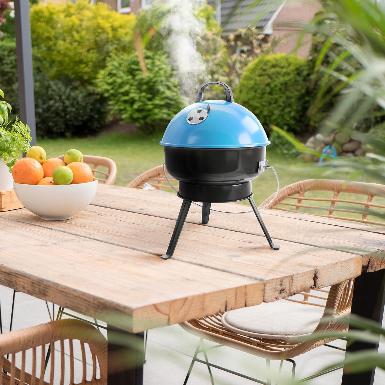 Alt view image 6 of 6 - Gibson Home Fireblue Portable 14 Inch BBQ Grill
