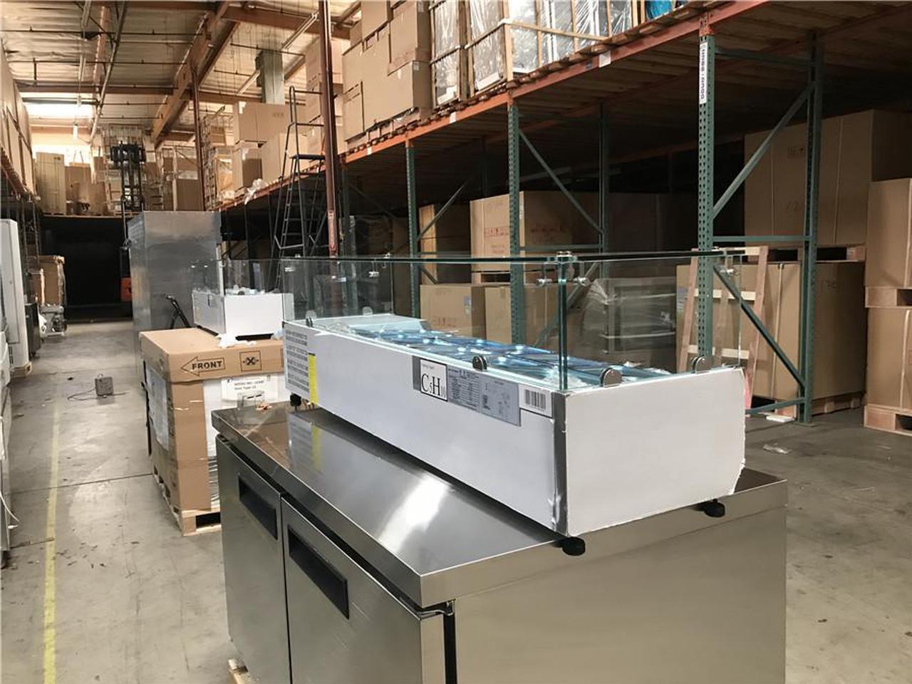Alt view image 4 of 6 - NEW 60" Condiment Sandwich Salad Toppings Salsa Bar Refrigerator Cooler Table Sauce Station 12 Containers 110V, VRX1500