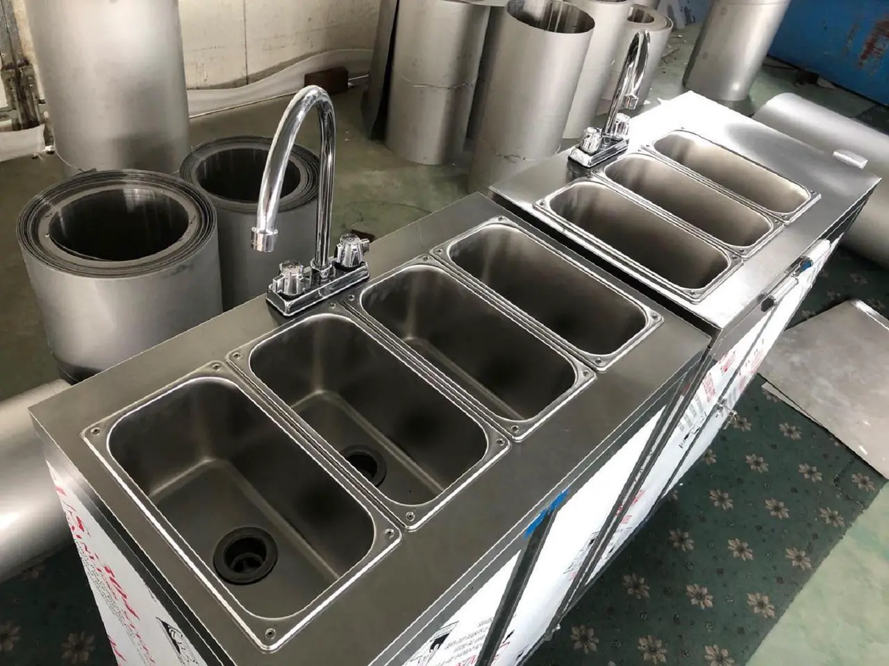 Alt view image 4 of 4 - New 30" Portable Food Truck Hand Wash Sink Sink4.1