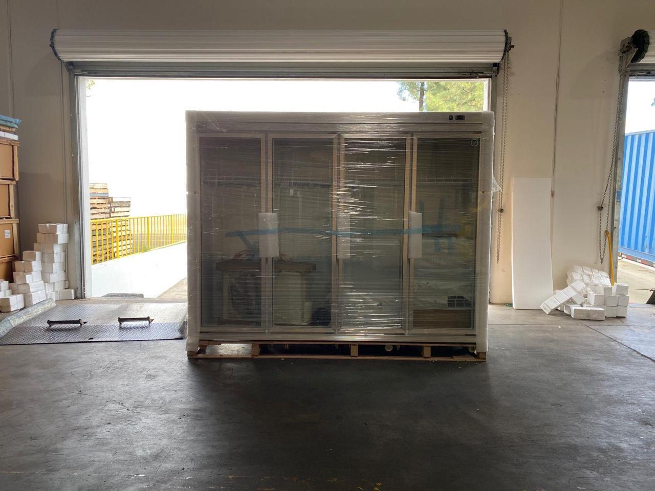 Alt view image 3 of 3 - New Four Glass Door Remote Refrigerator GRR4