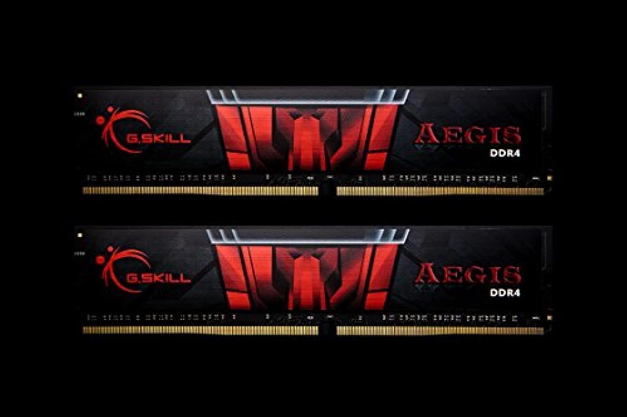 kit barrettes mmoire 32go (2x16go) dimm ddr4 g.skill aegis pc4-21300 (2666 mhz) (noir)