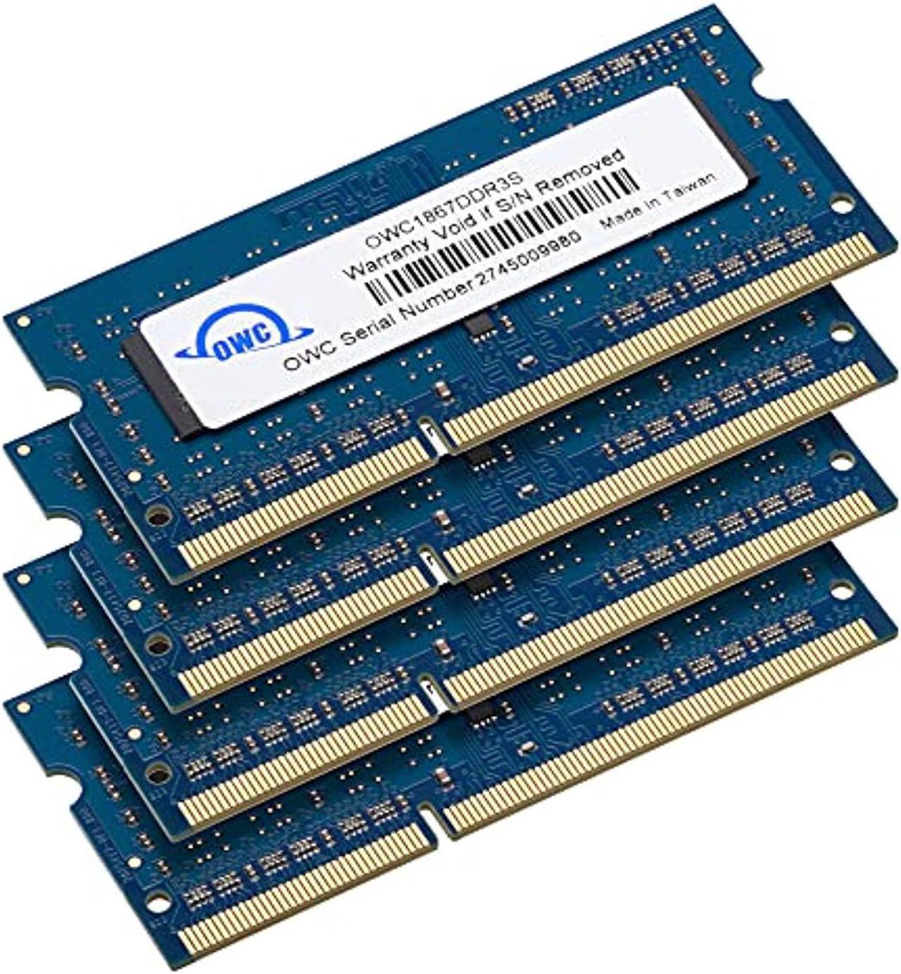 Alt view image 7 of 7 - OWC 32GB (4 x 8 GB) 1867 MHZ DDR3 SO-DIMM PC3-14900 204 Pin CL11 Memory Upgrade