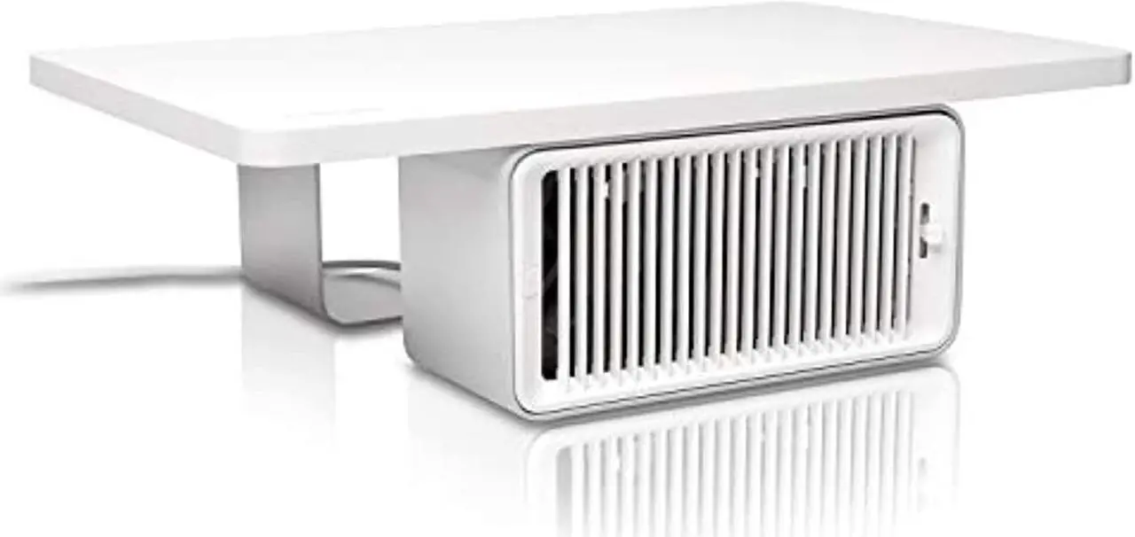 Alt view image 14 of 16 - Kensington CoolView Wellness Monitor Stand with Desk Fan K55855WW