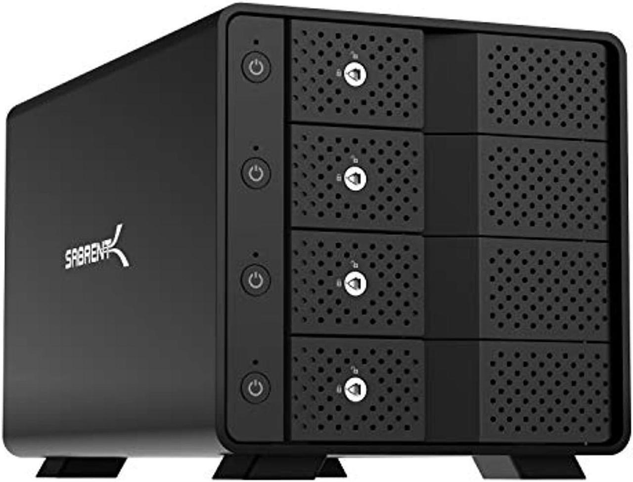 Alt view image 10 of 10 - SABRENT USB 3.2 4-Bay 3.5" SATA Hard Drive Tray-Less Docking Station (DS-SC4B)