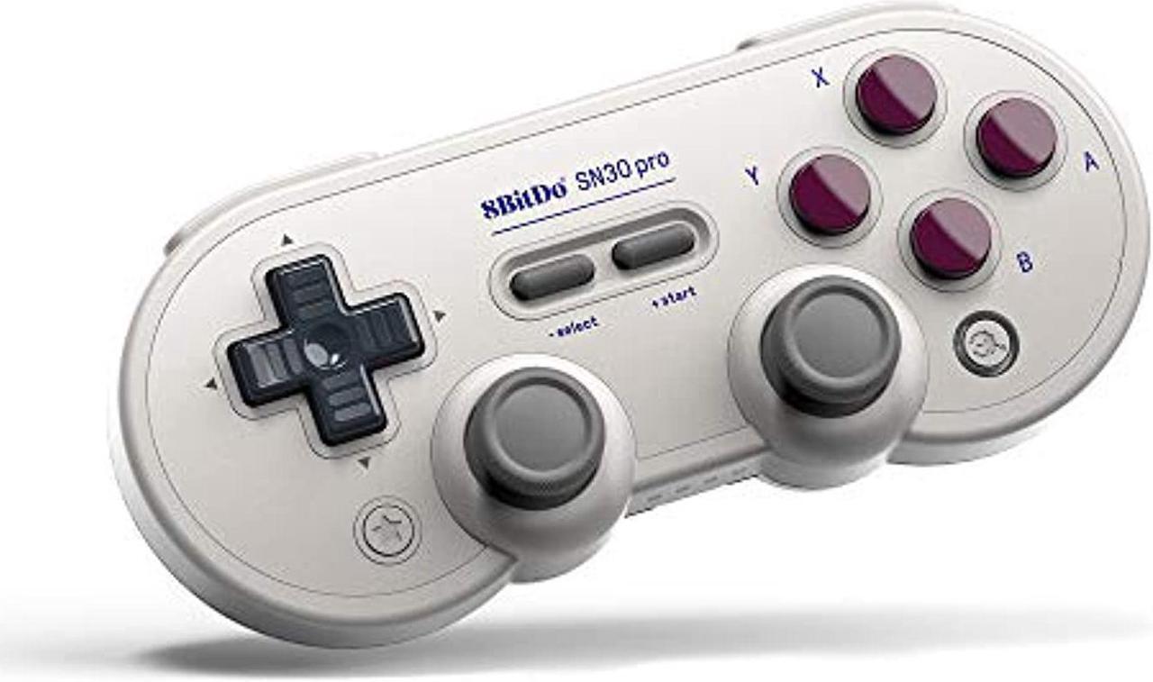 Main image of runsnail 8bitdo sn30 pro bluetooth gamepad (g classic edition) with joysticks rumble vibration gamepad for windows, mac os, android, steam, switch, etc
