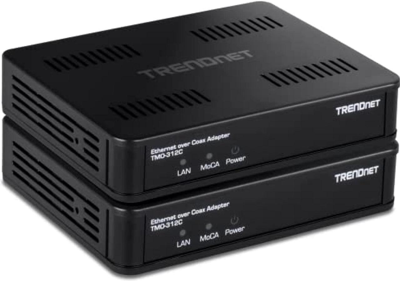 TRENDnet  TMO-312C2K, Ethernet over Coax 2.5Gbps Adapter (2-Pack)