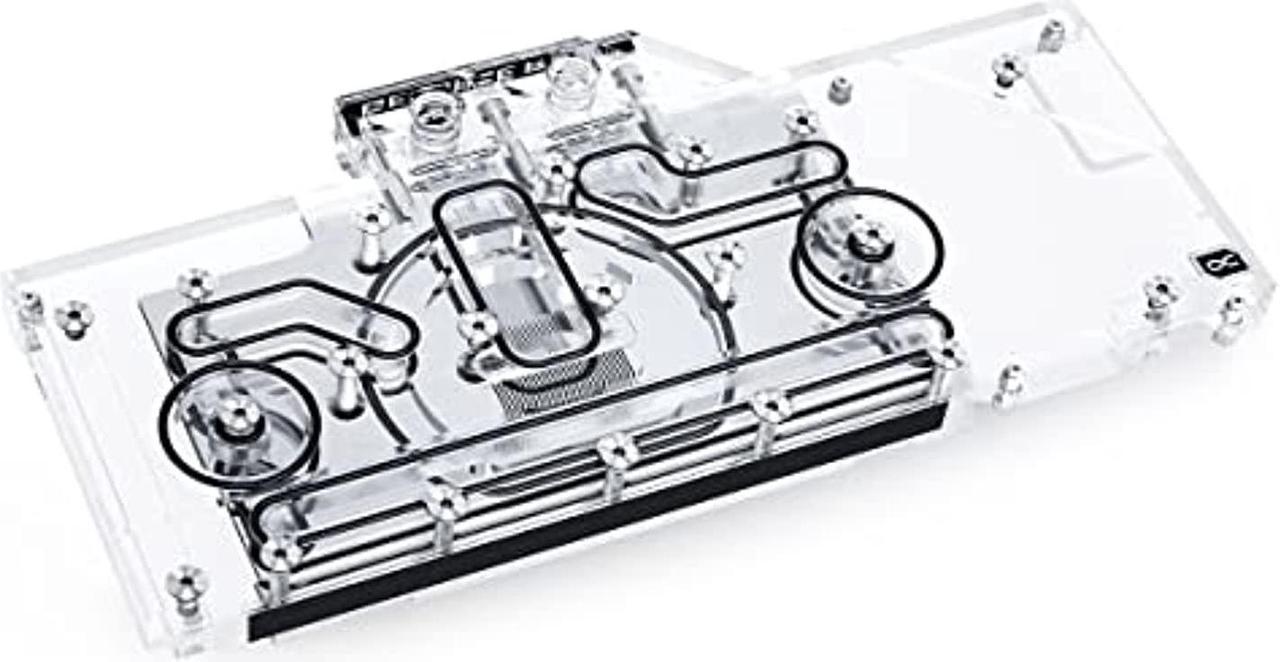 alphacool eisblock aurora gpx-n gpu water block & backplate, rtx 3080/3090 (turbo series), nickel/plexi