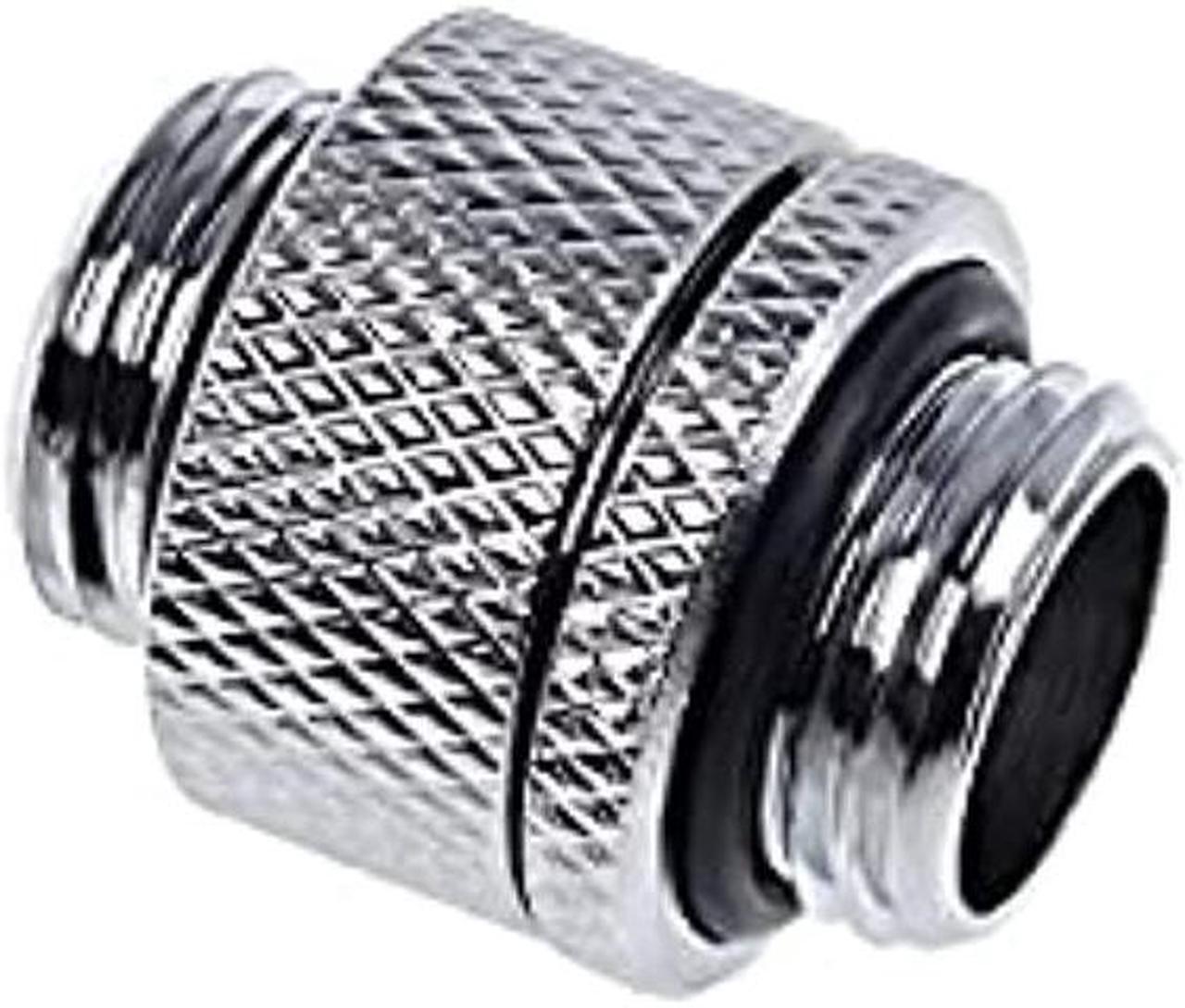 alphacool 17245 eiszapfen double nippel rotatable g1/4 outer thread to g1/4 outer thread - chrome water cooling fittings