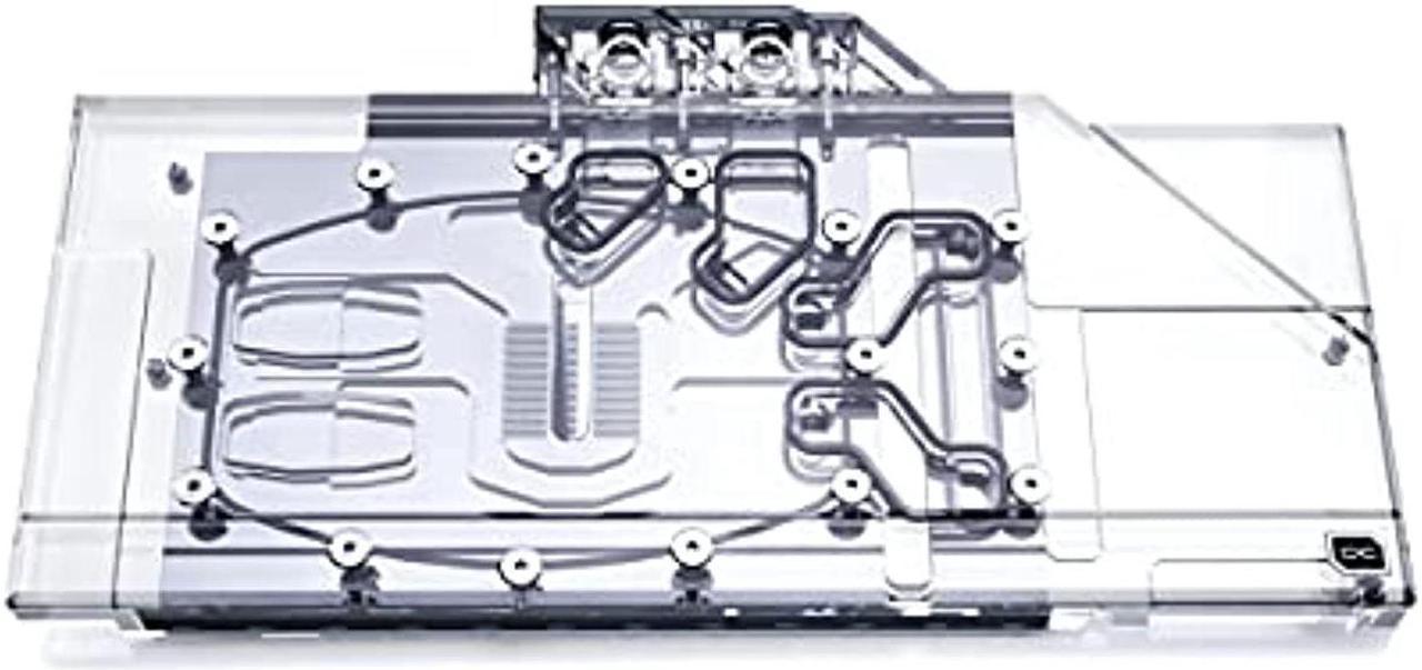 alphacool eisblock aurora gpx-n gpu water block & backplate, rtx 3080/3090 gaming x trio, plexi